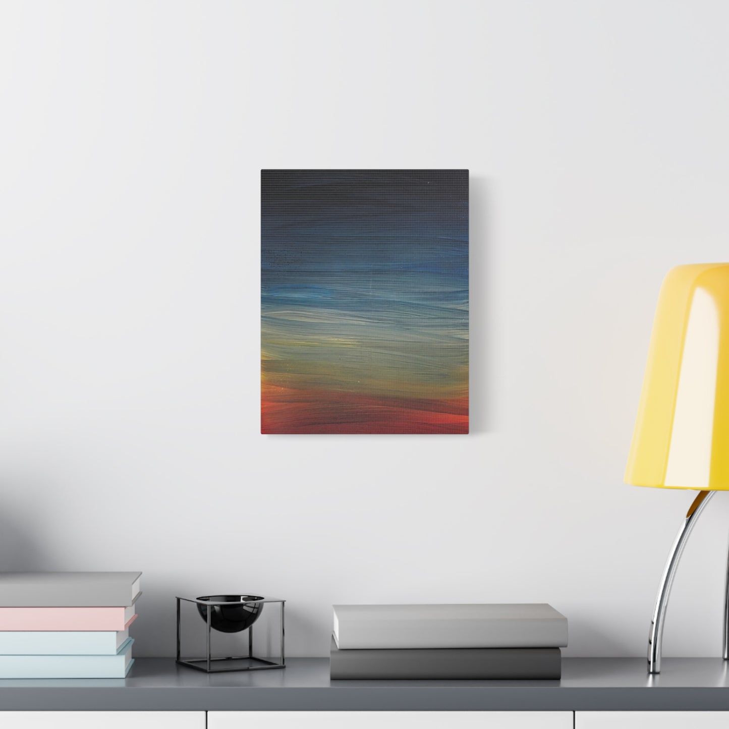 Abstract Coastal Sunset Canvas Print — Matte Stretched Wall Art