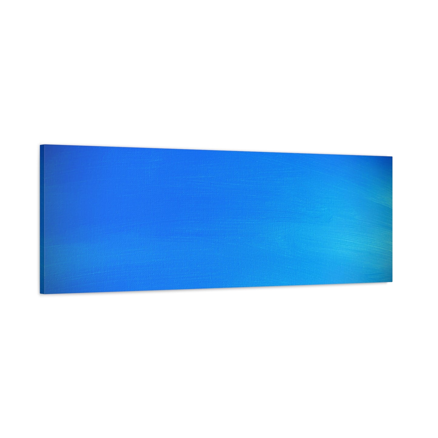 Blue Burst - Gradient Matte Canvas Print — Abstract Ocean Wall Art, Stretched 1.25"