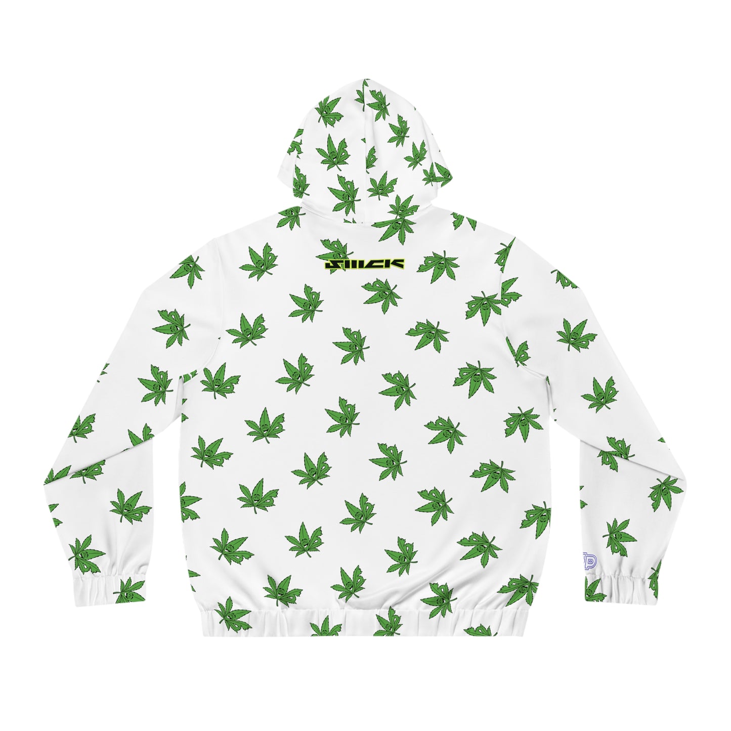 All-Over Green Leaf Zip Hoodie — Men’s Full-Zip AOP Jacket