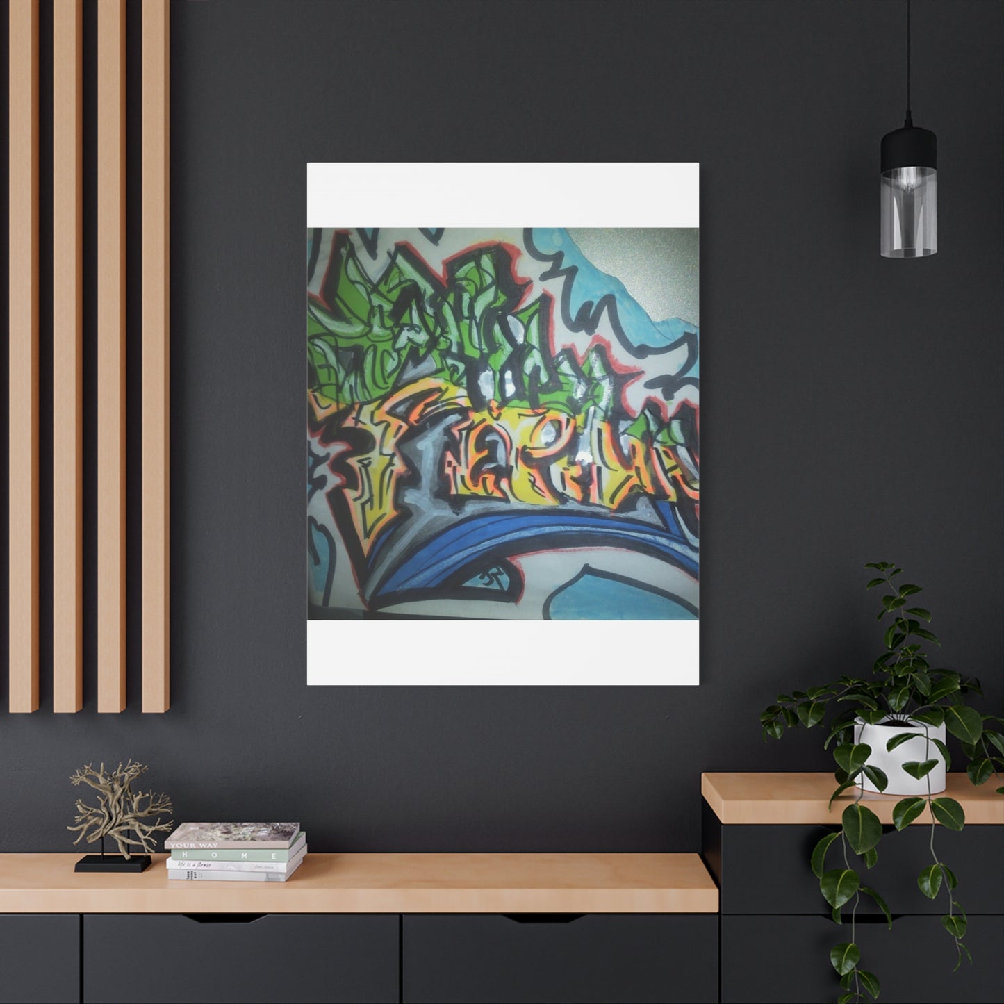 Graffiti Street Art Canvas Print — Urban Colorful Wall Decor