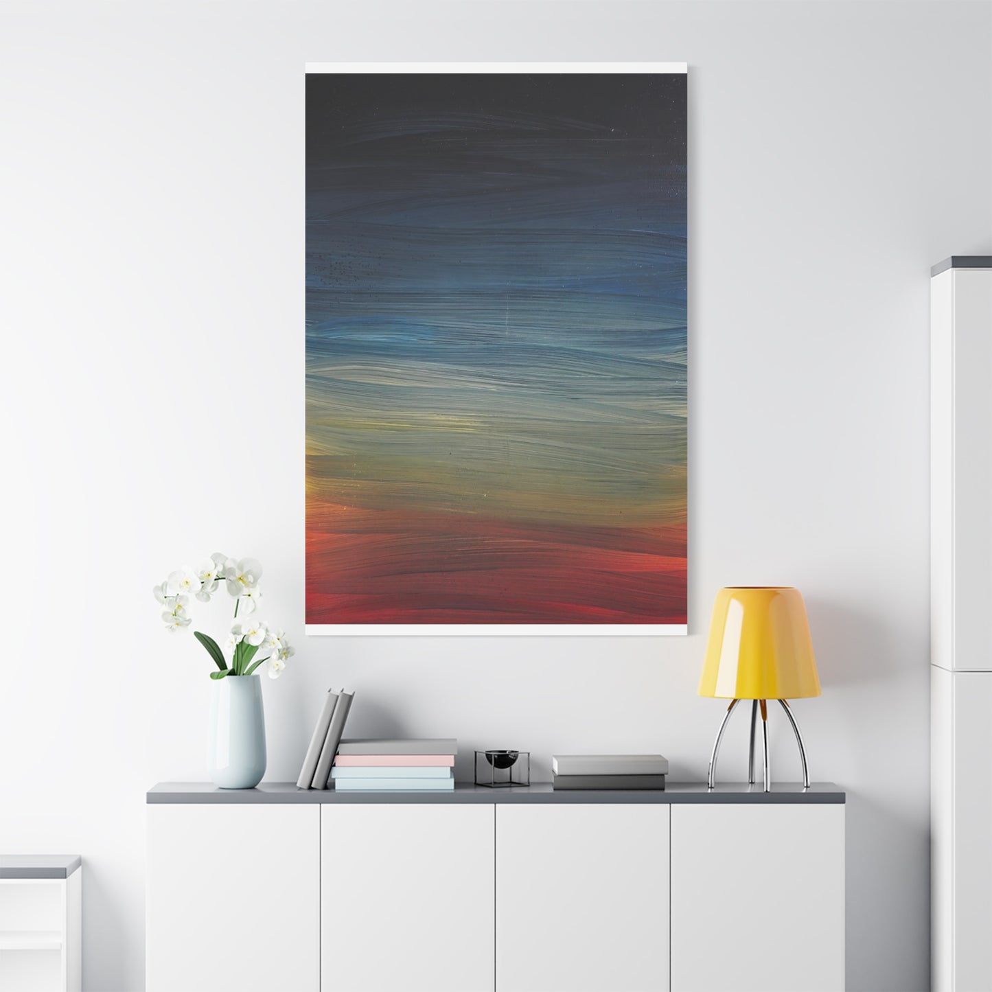 Abstract Coastal Sunset Canvas Print — Matte Stretched Wall Art