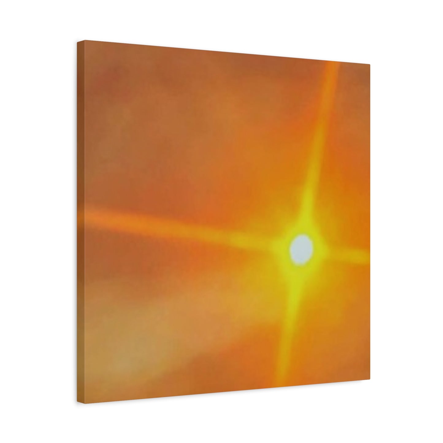 Sunburst Sunset Canvas Print — Warm Abstract Wall Art