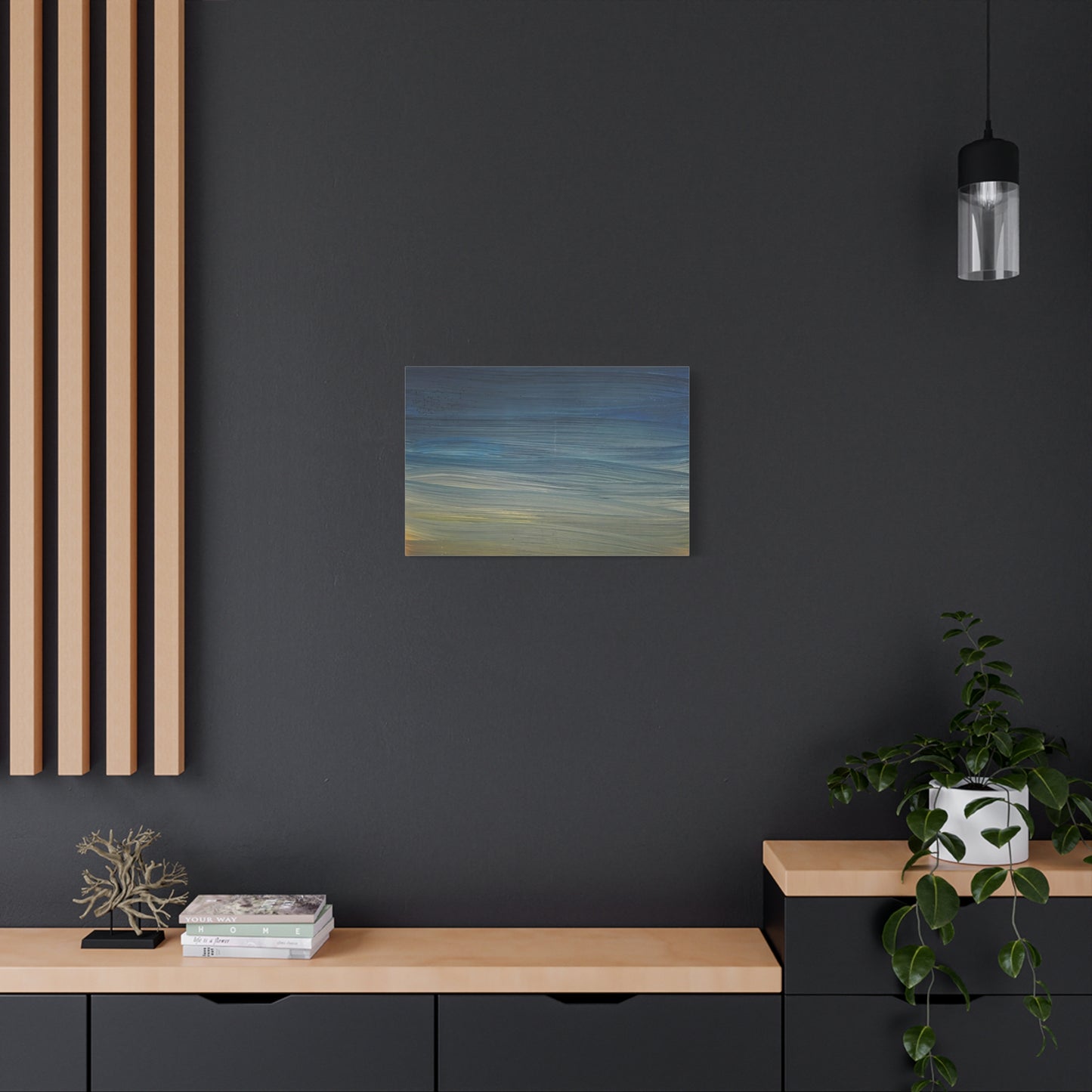 Abstract Coastal Sunset Canvas Print — Matte Stretched Wall Art