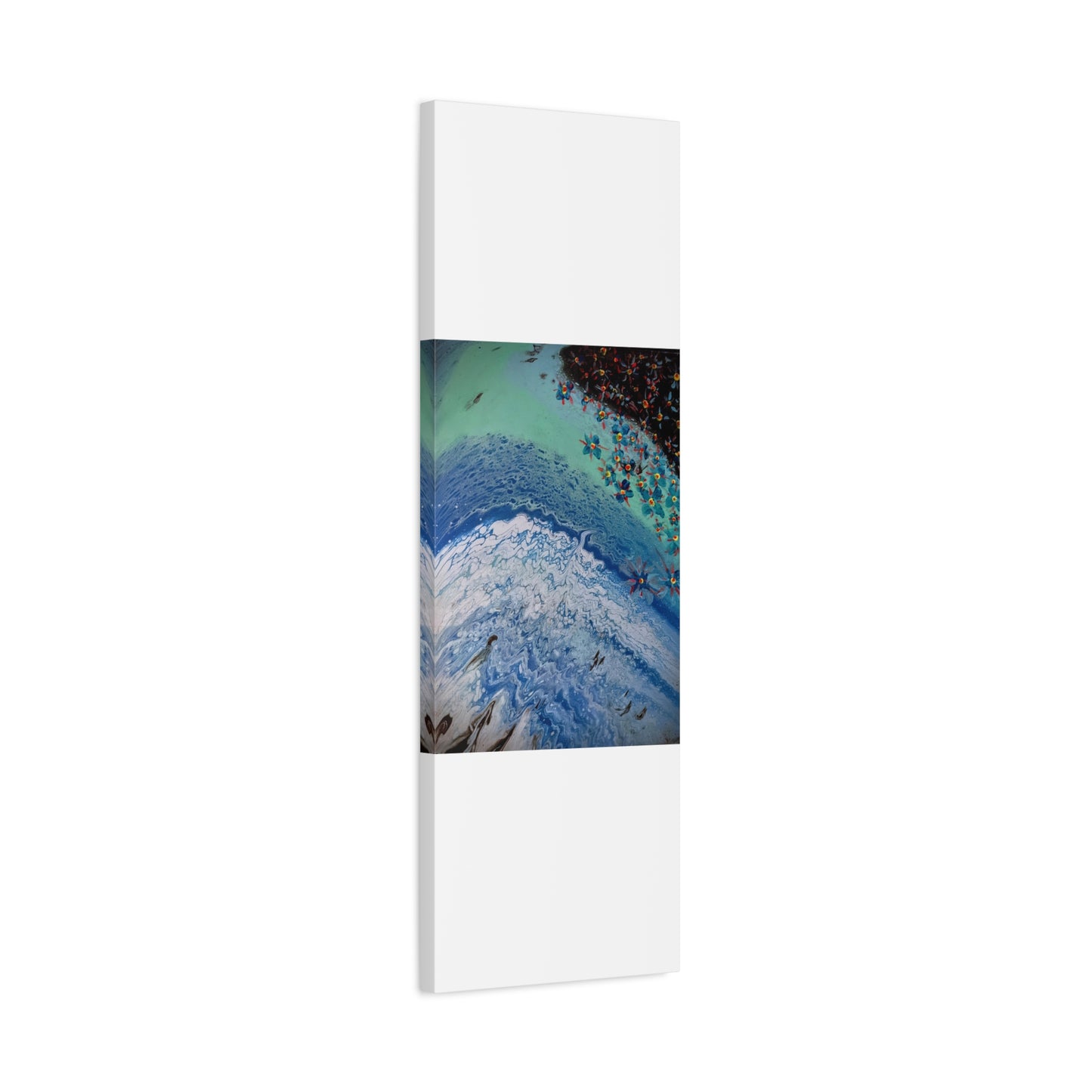 floetrol&flowers - Abstract Matte Canvas Print — Floral Accents Stretched Wall Art