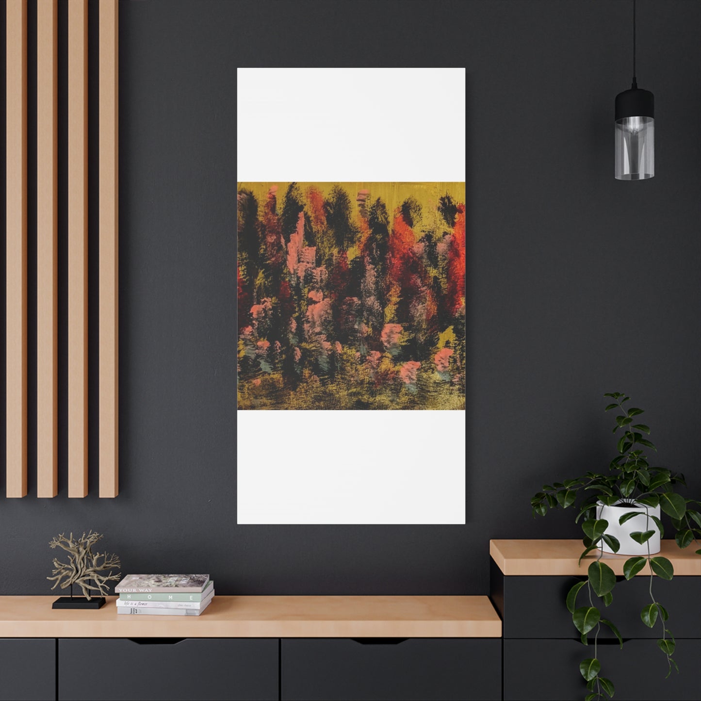 Autumn Forest Abstract — Matte Stretched Canvas