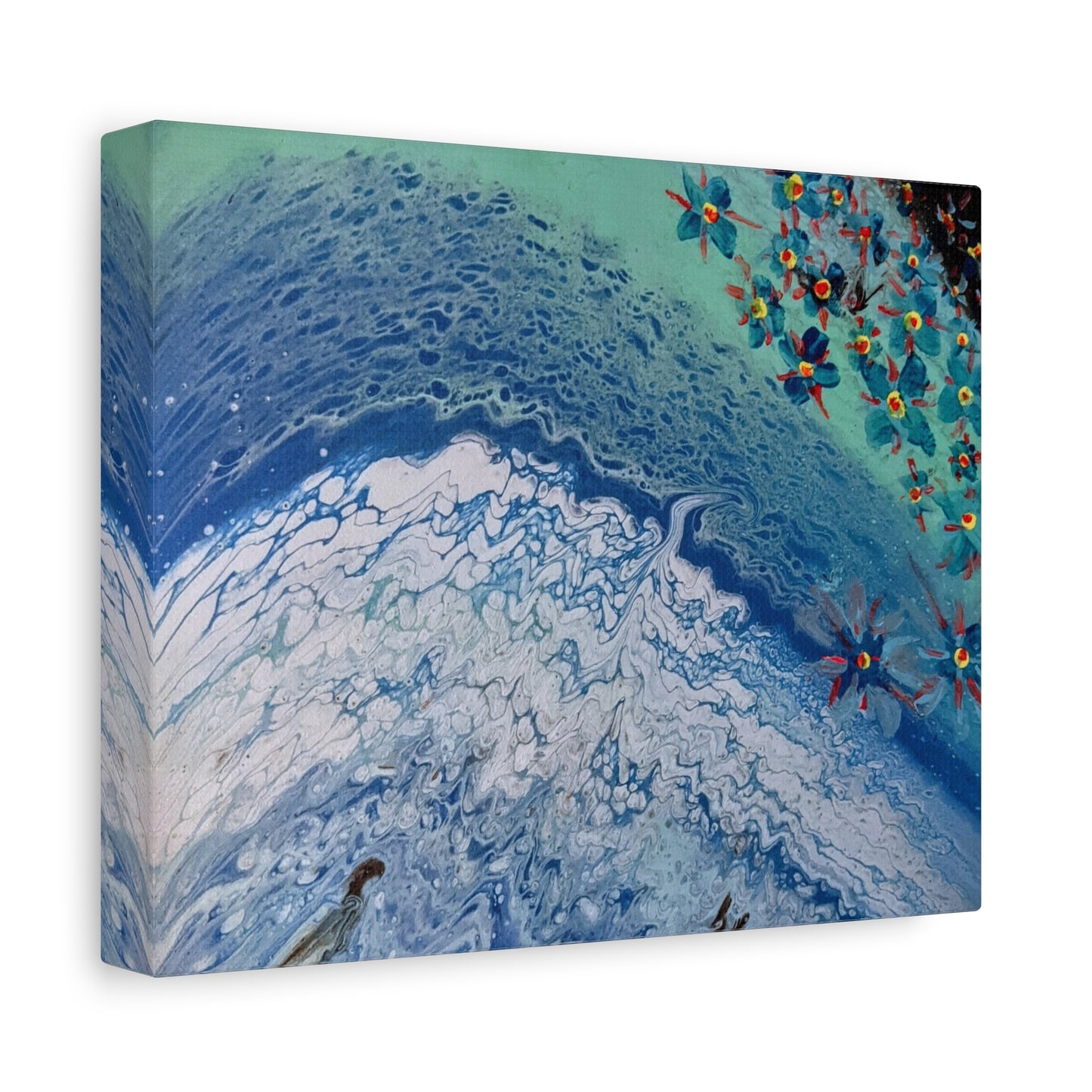 floetrol&flowers - Abstract Matte Canvas Print — Floral Accents Stretched Wall Art
