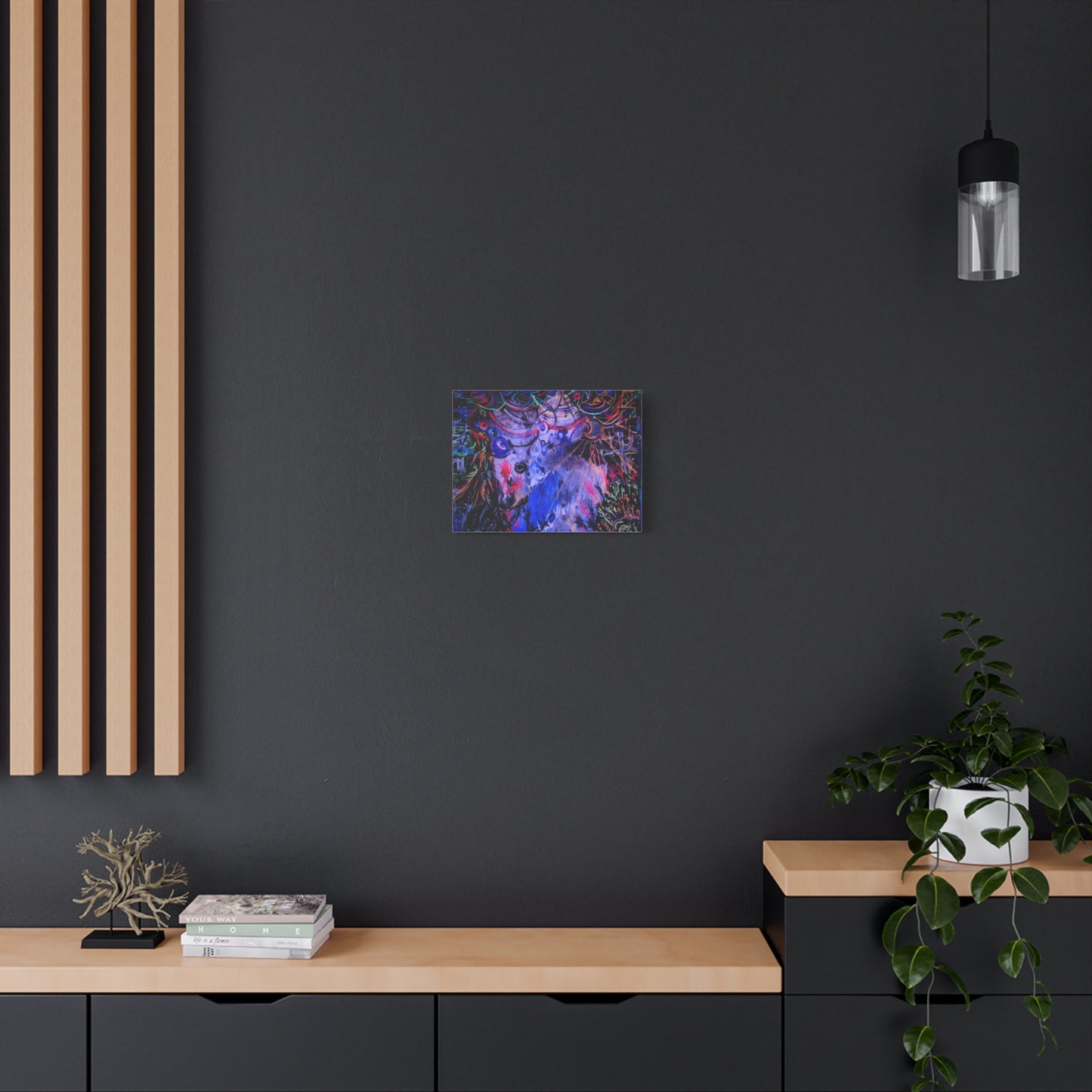 soul_extractions - Abstract Neon Canvas Art - Vibrant Psychedelic Wall Decor