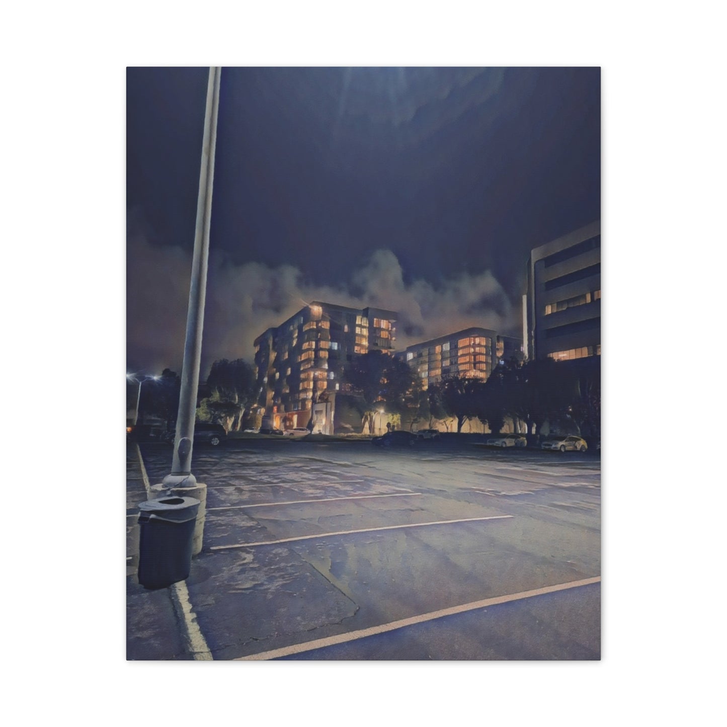 Canvas Art Print - Urban Nightscape Wall Décor