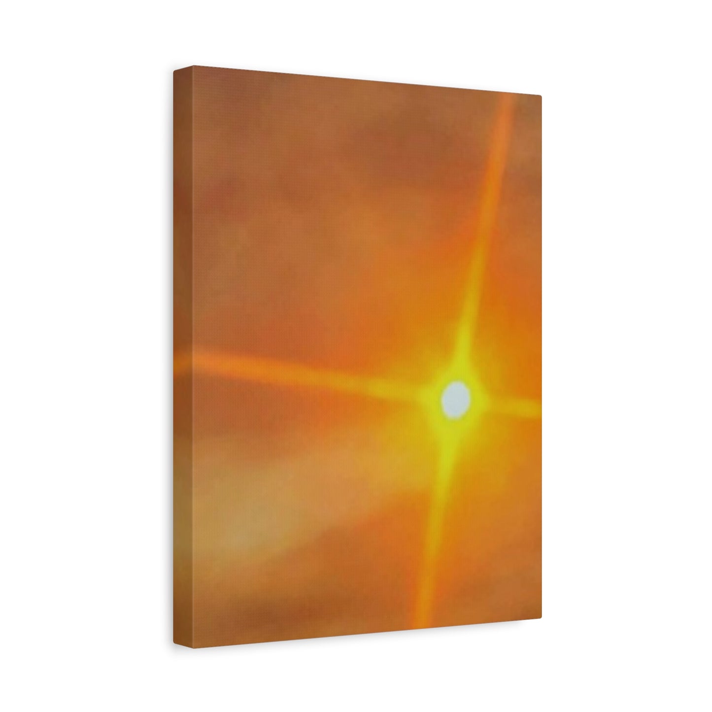 Sunburst Sunset Canvas Print — Warm Abstract Wall Art