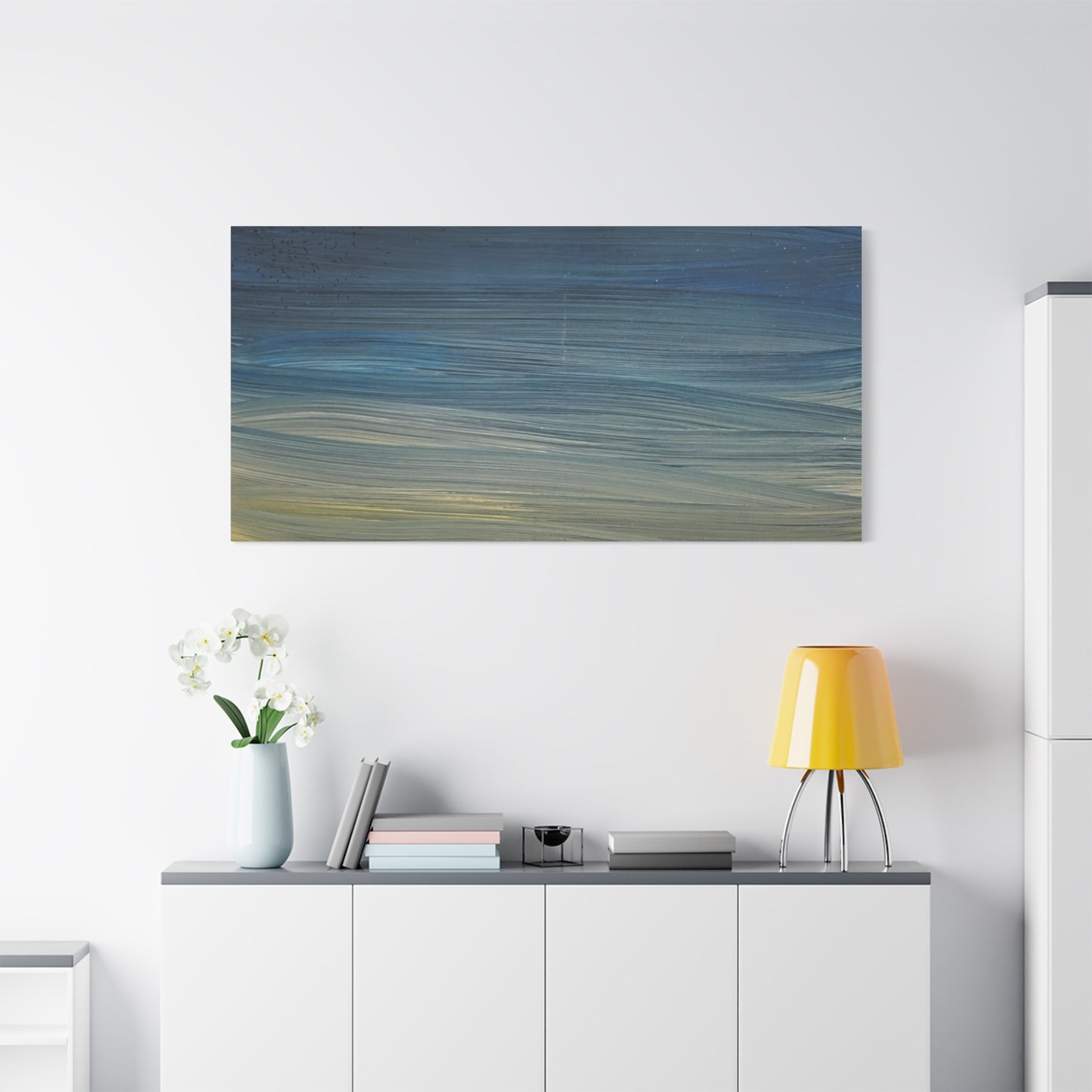 Abstract Coastal Sunset Canvas Print — Matte Stretched Wall Art