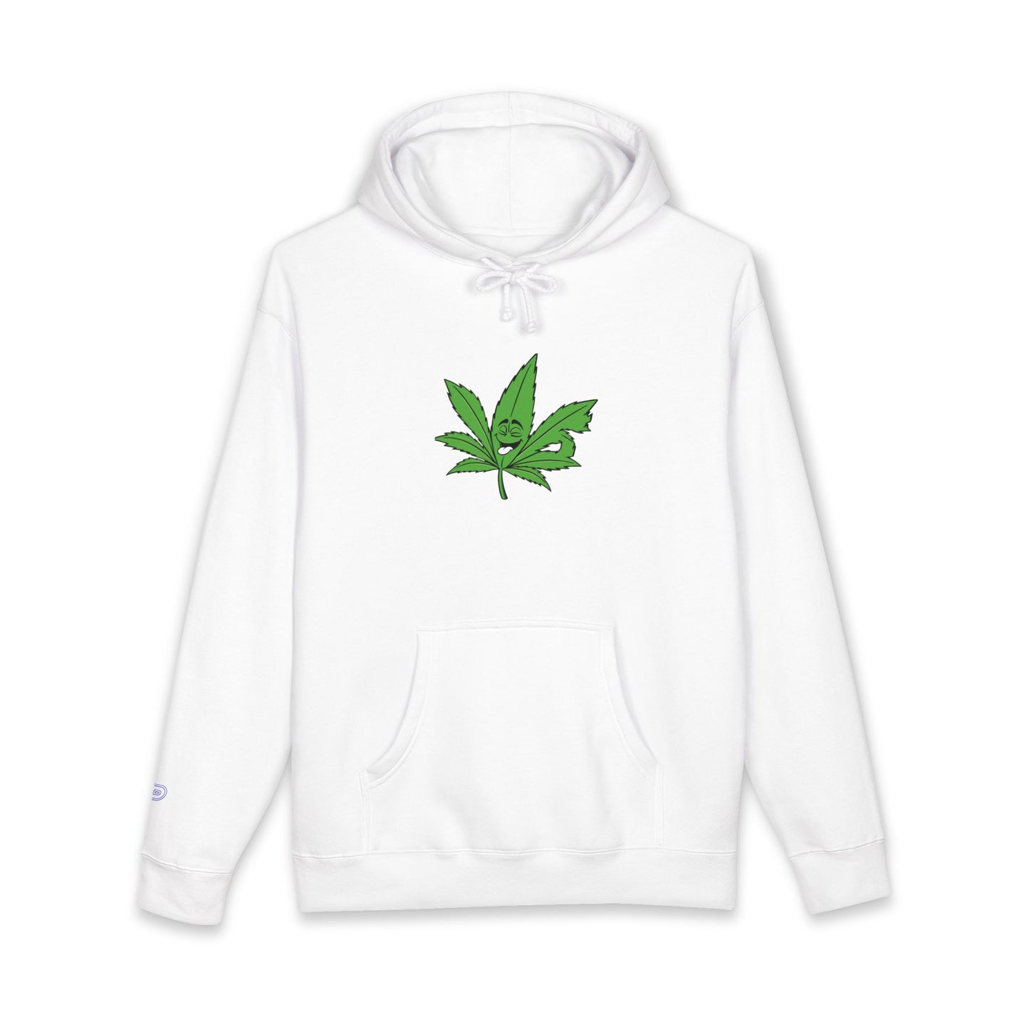 Cannabis Leaf Hoodie — Green Marijuana Leaf Graphic Pullover