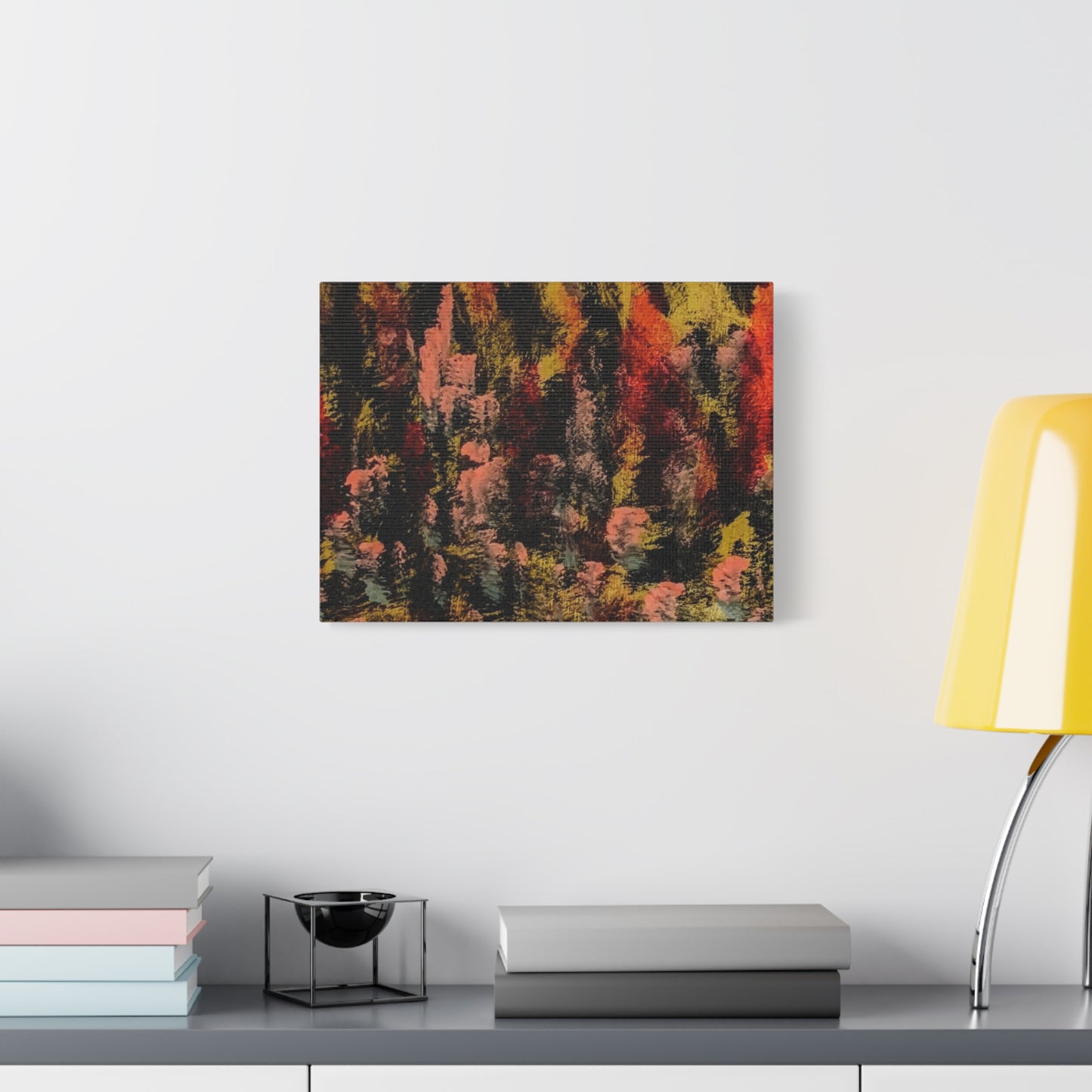 Autumn Forest Abstract — Matte Stretched Canvas