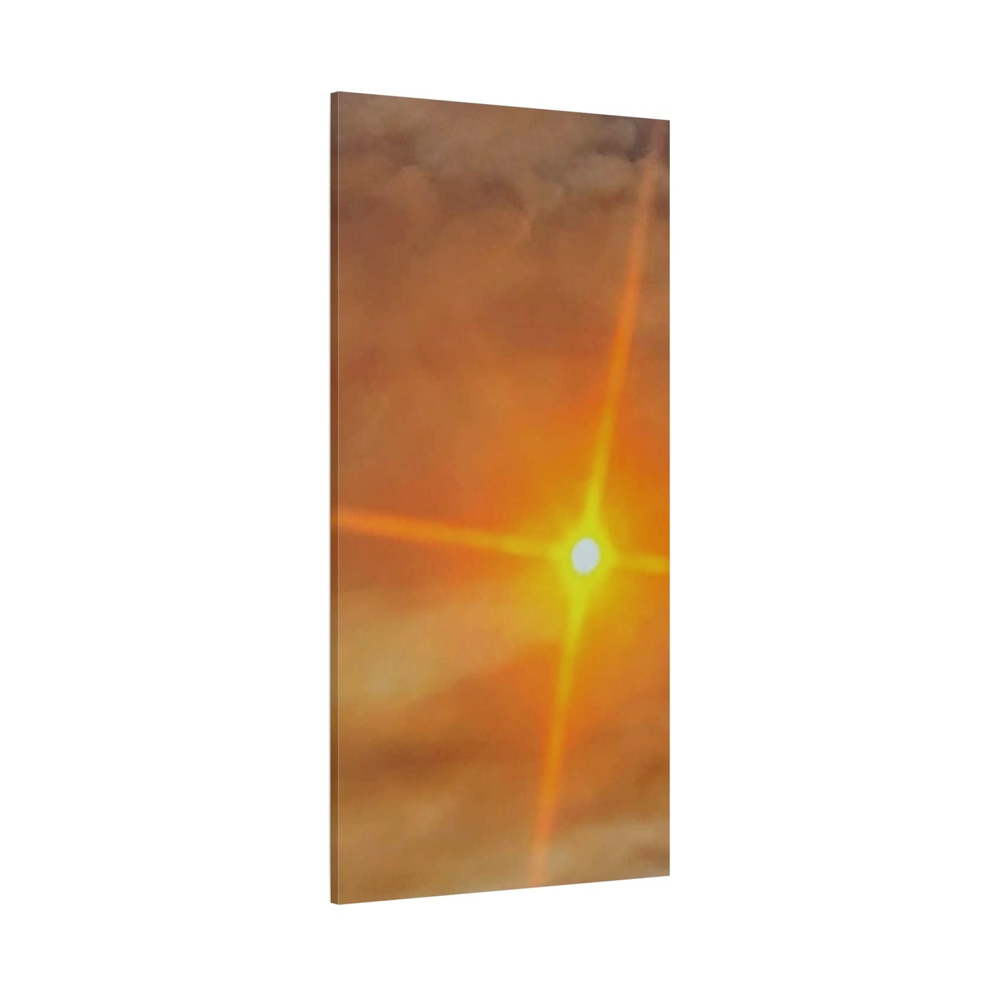 Sunburst Sunset Canvas Print — Warm Abstract Wall Art