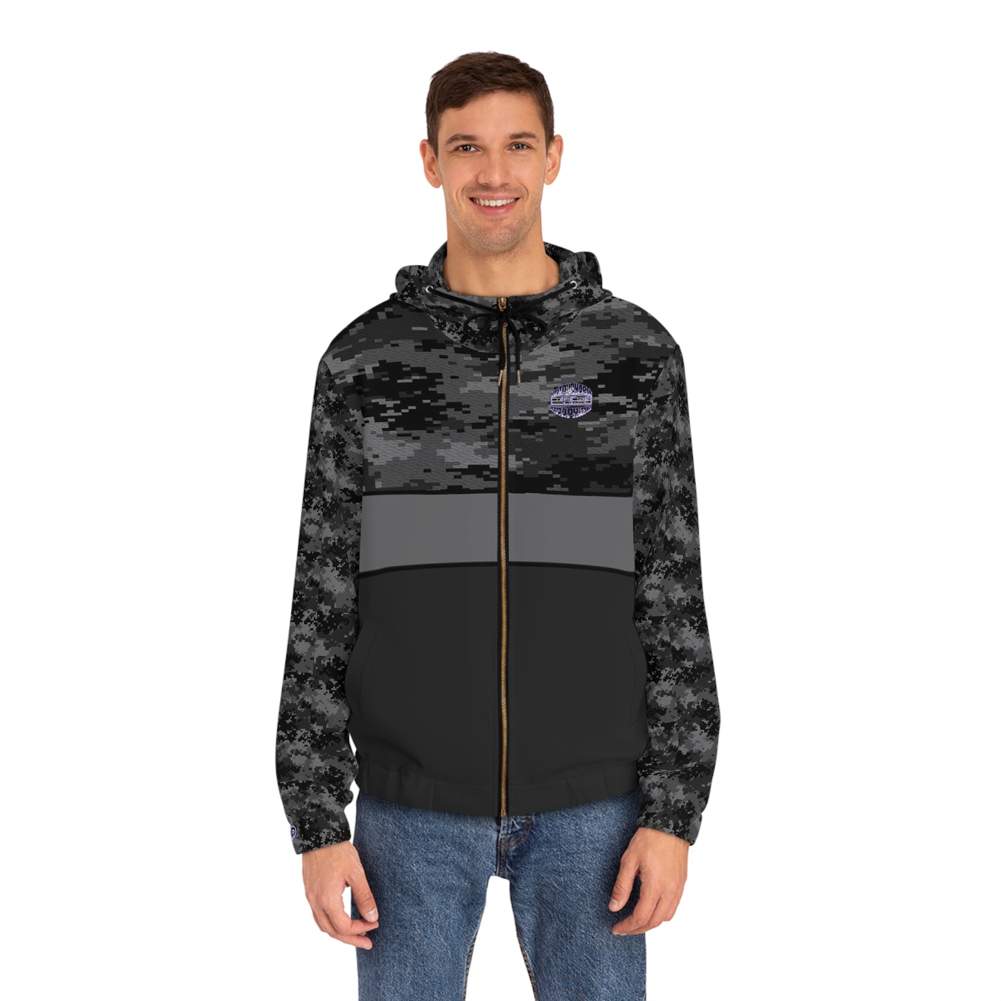 Full-Zip Hoodie dark digital camo