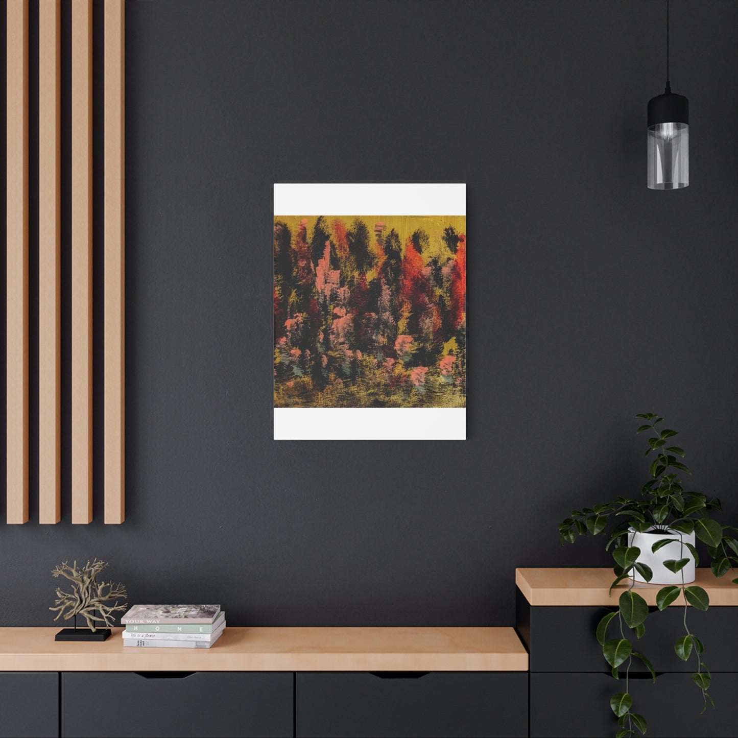 Autumn Forest Abstract — Matte Stretched Canvas