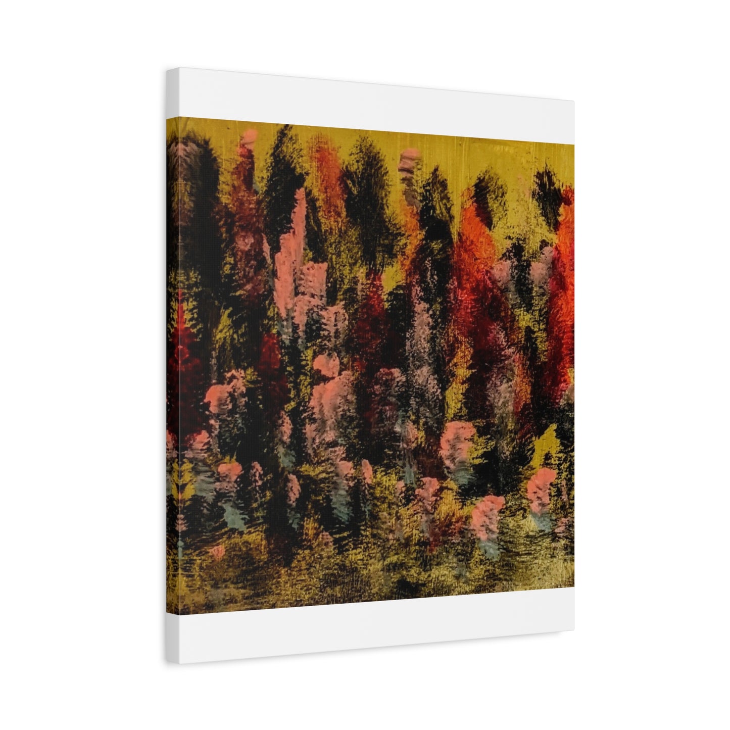 Autumn Forest Abstract — Matte Stretched Canvas