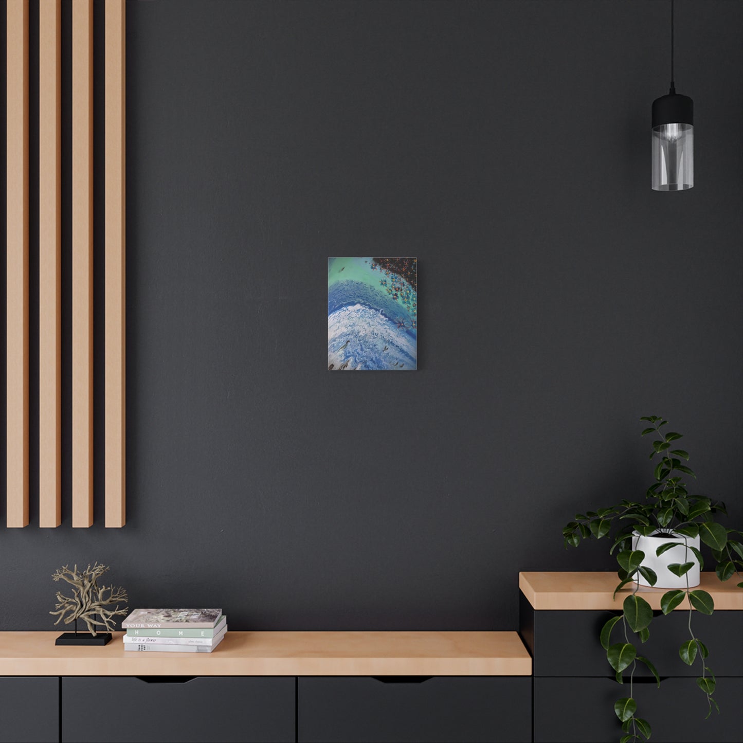 floetrol&flowers - Abstract Matte Canvas Print — Floral Accents Stretched Wall Art