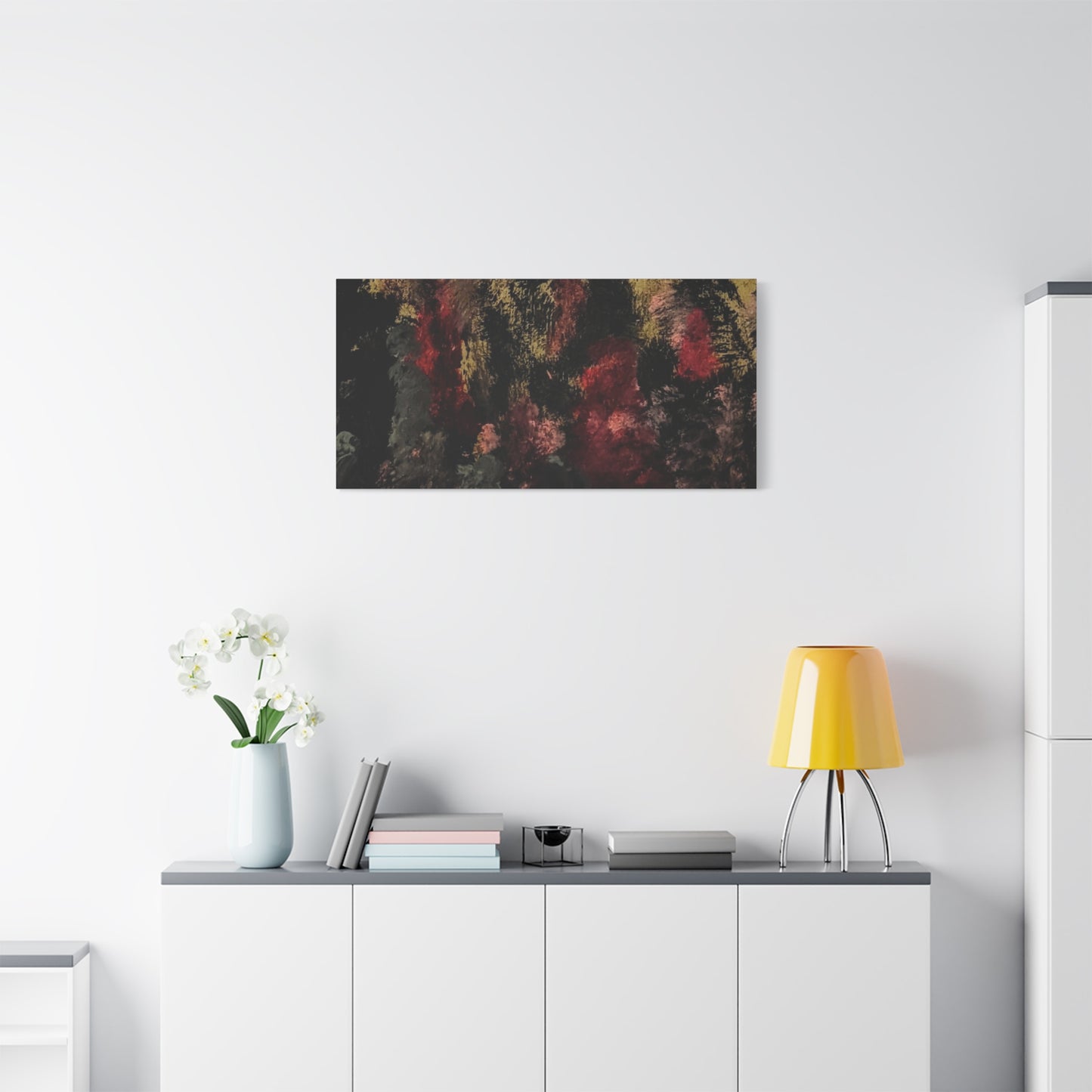 Autumn Forest Nightscape Matte Canvas Print — Stretched 1.25"