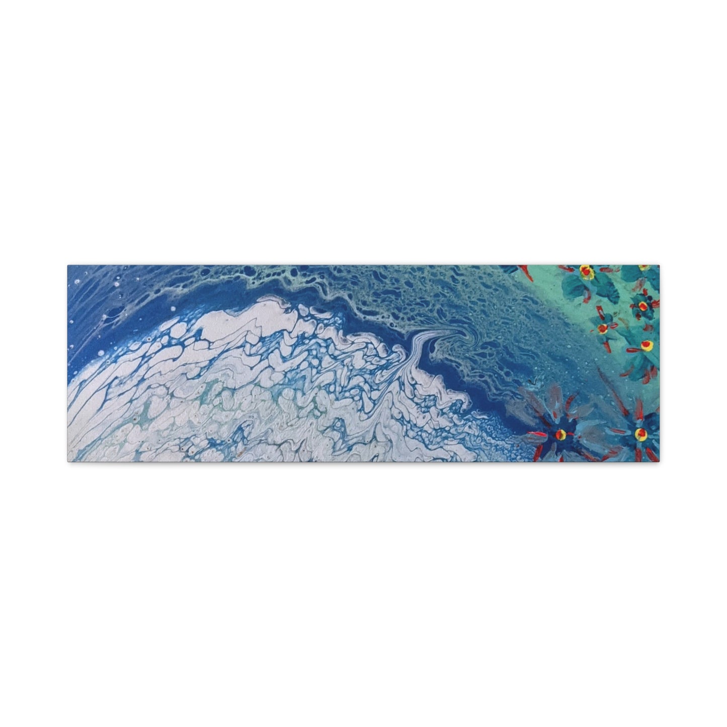 floetrol&flowers - Abstract Matte Canvas Print — Floral Accents Stretched Wall Art