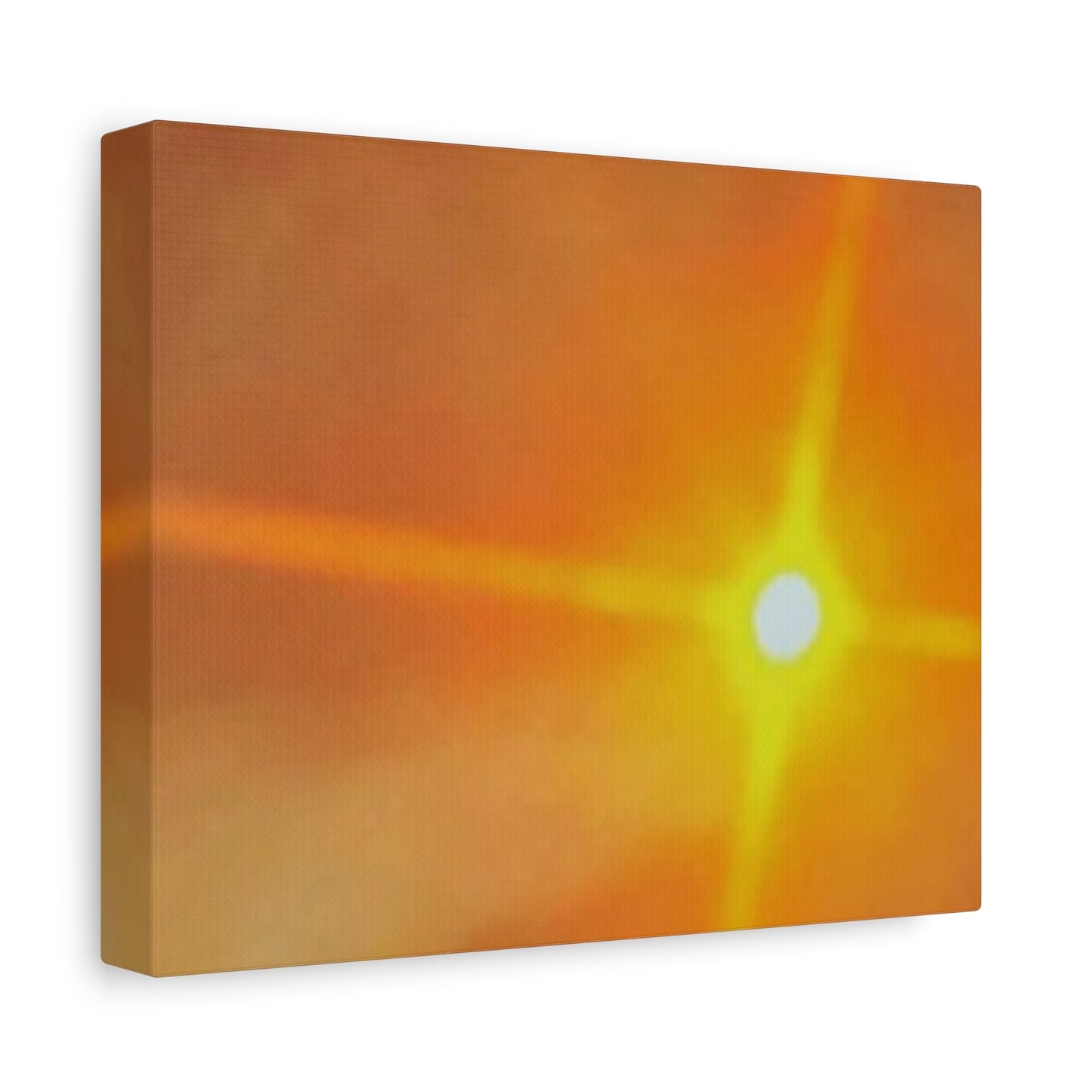 Sunburst Sunset Canvas Print — Warm Abstract Wall Art