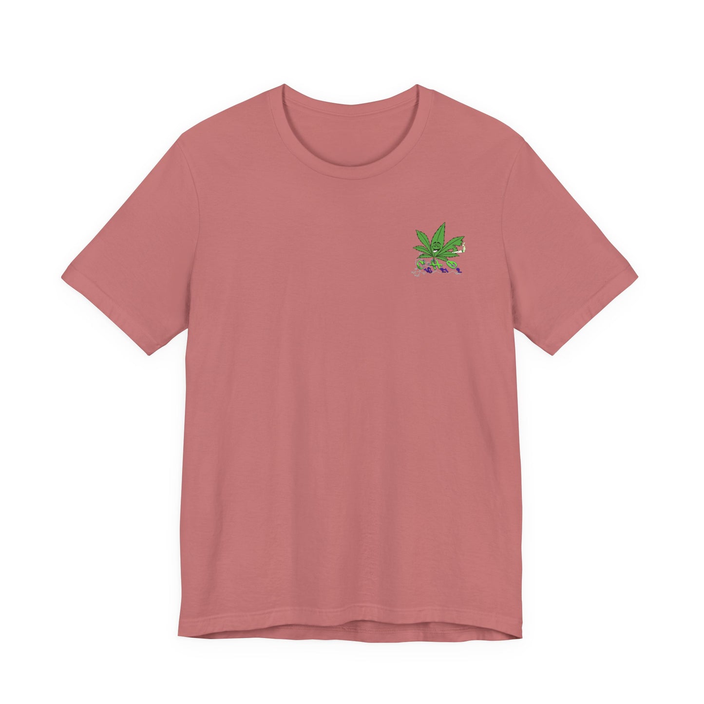 C16H21O2 - Minimal Marijuana Plant Graphic T-Shirt