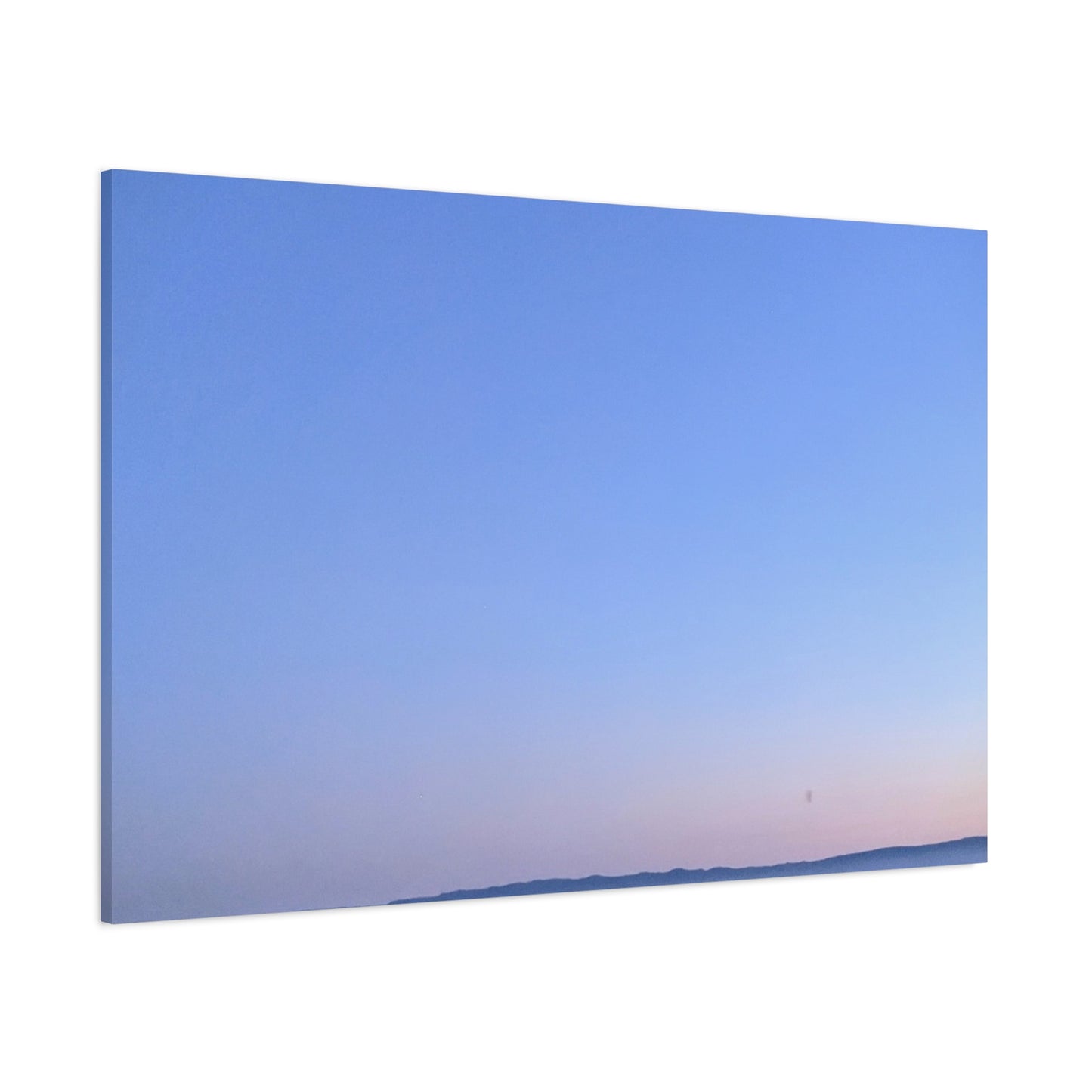 Serene Blue Horizon Matte Canvas Print — Stretched Wall Art