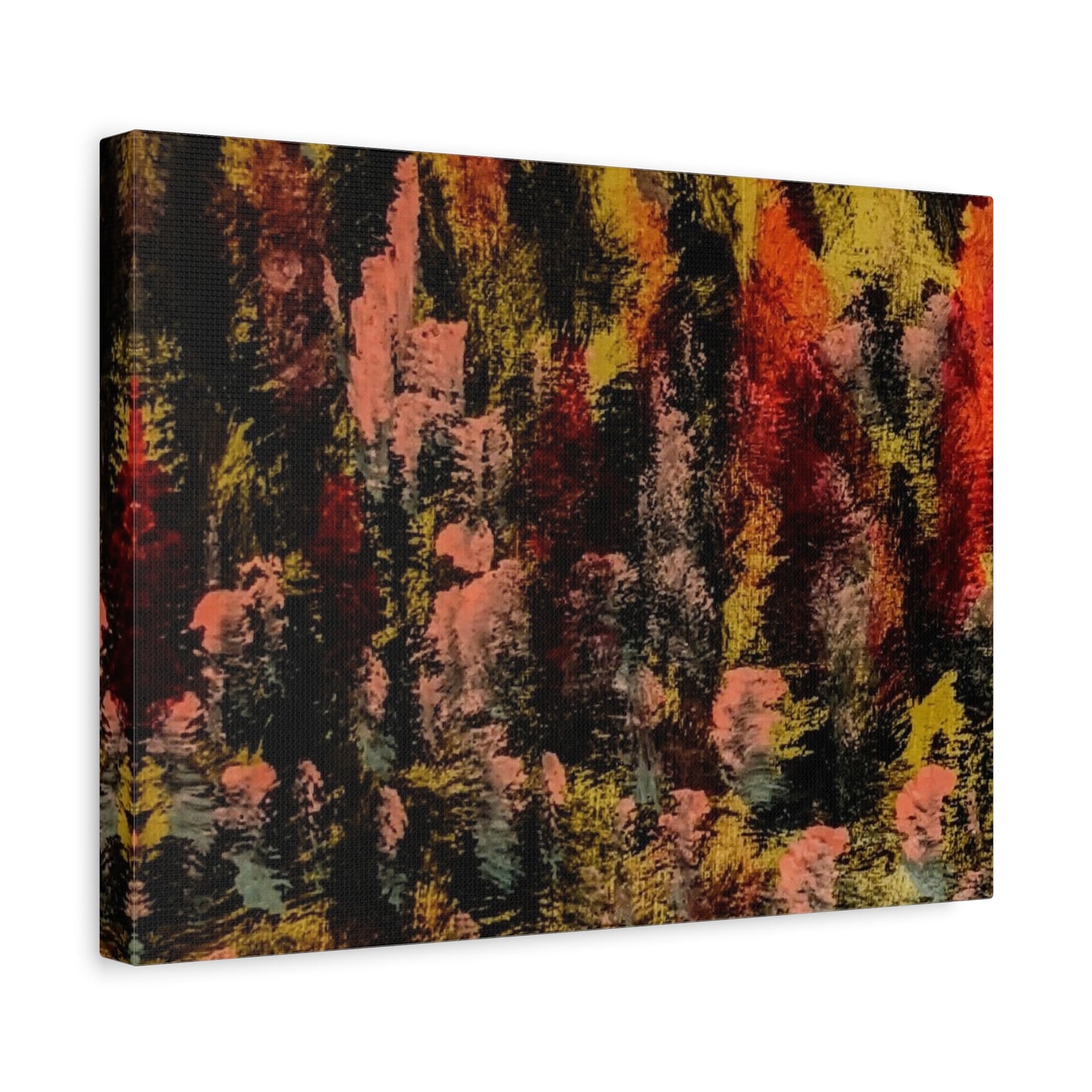 Autumn Forest Abstract — Matte Stretched Canvas