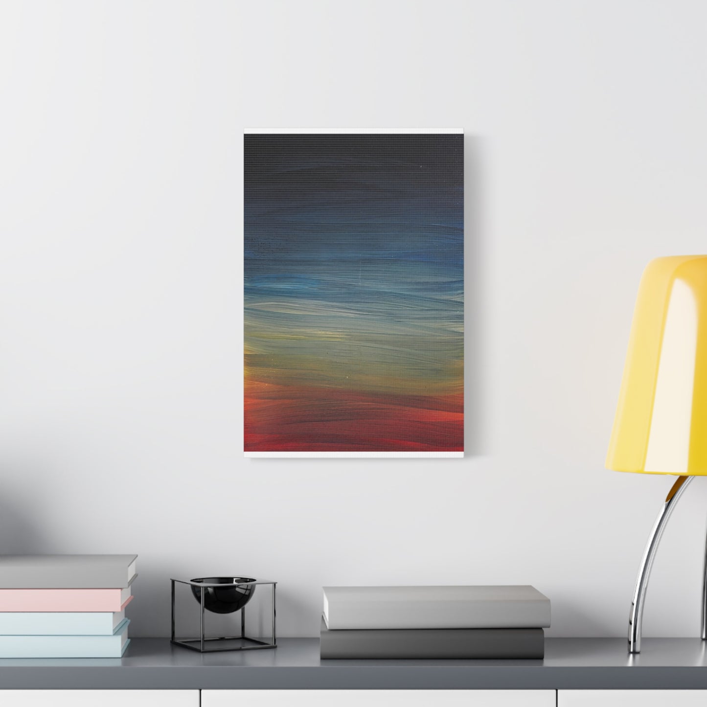 Abstract Coastal Sunset Canvas Print — Matte Stretched Wall Art