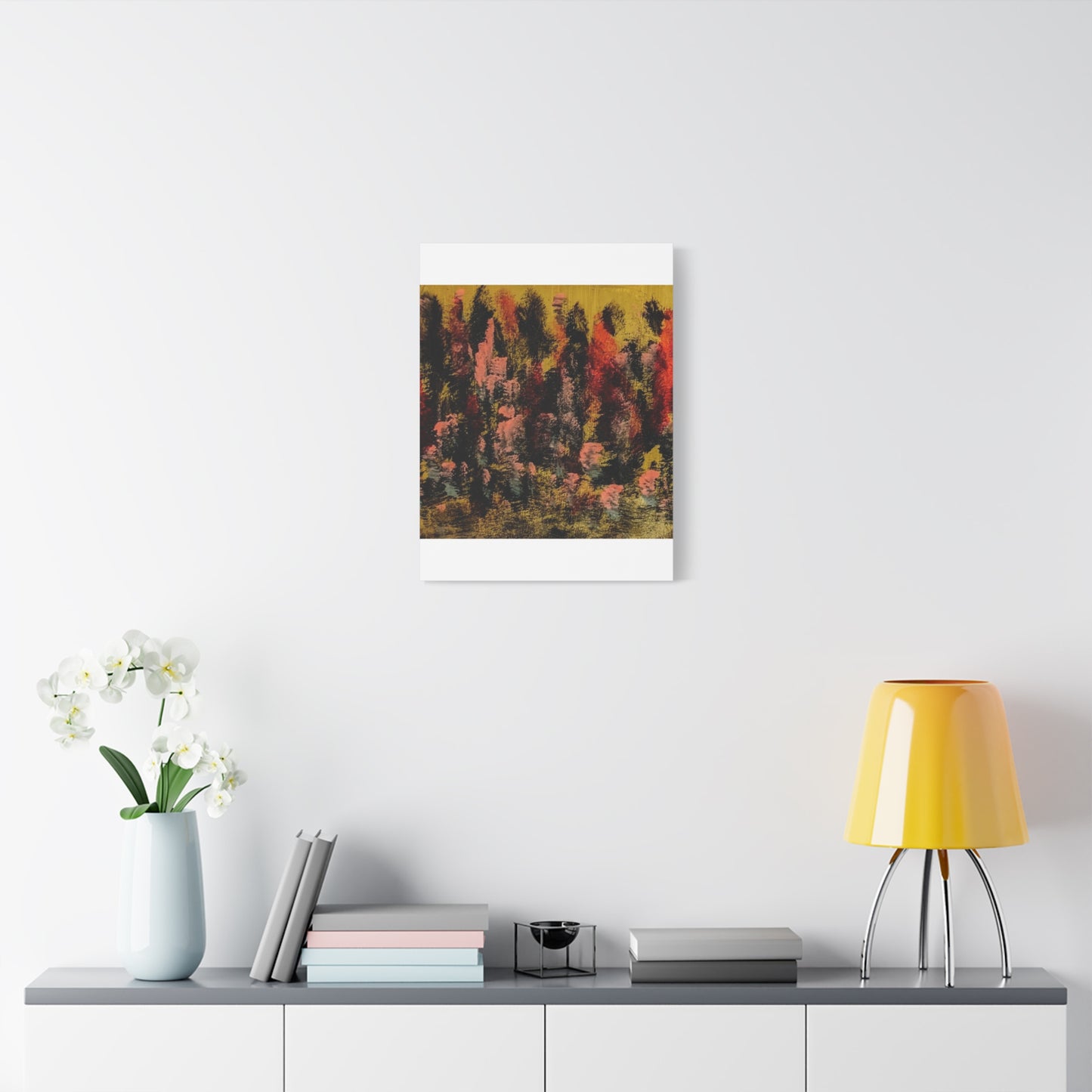 Autumn Forest Abstract — Matte Stretched Canvas