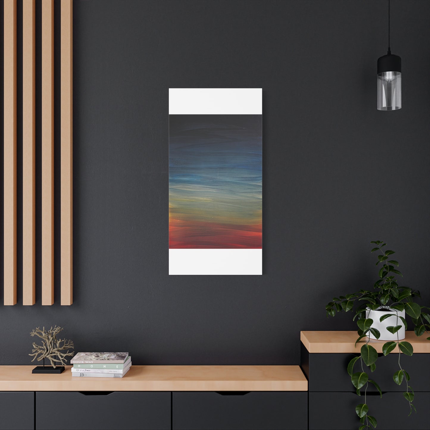 Abstract Coastal Sunset Canvas Print — Matte Stretched Wall Art