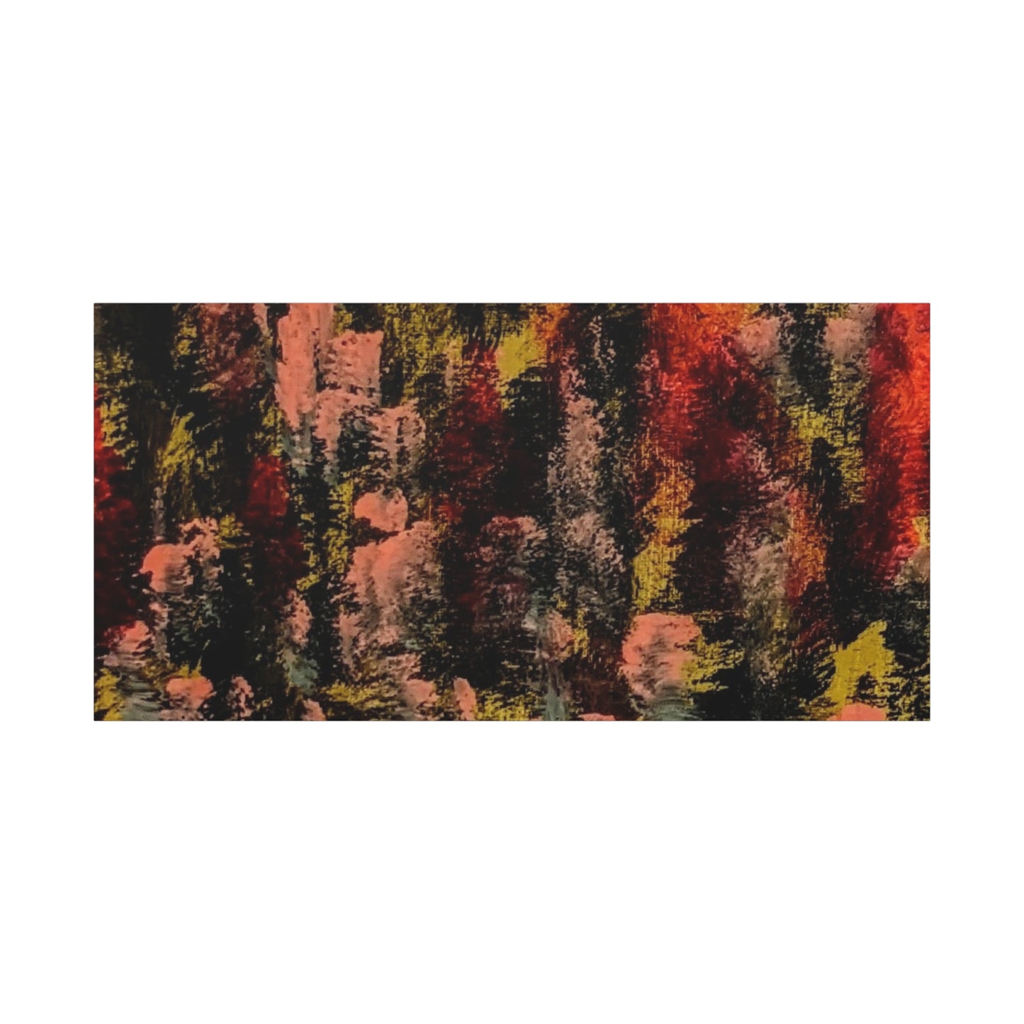 Autumn Forest Abstract — Matte Stretched Canvas