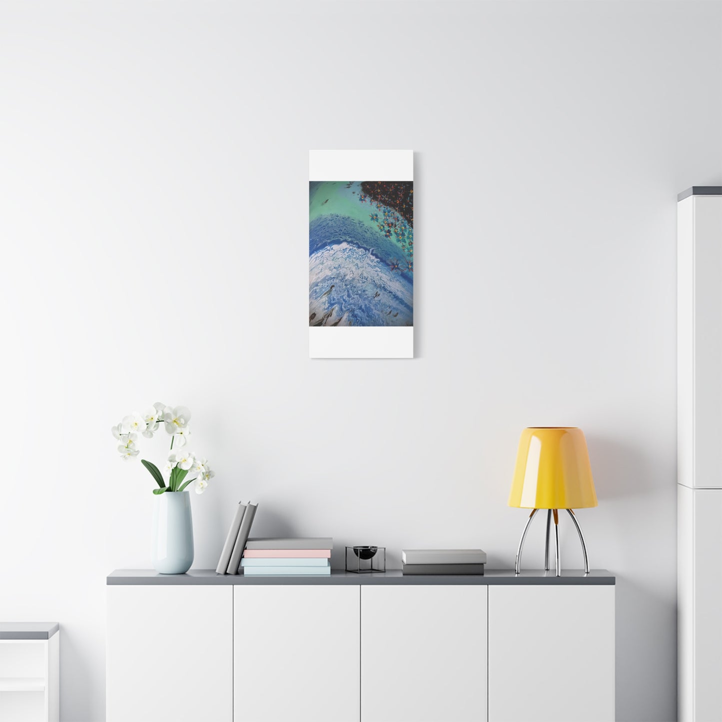 floetrol&flowers - Abstract Matte Canvas Print — Floral Accents Stretched Wall Art