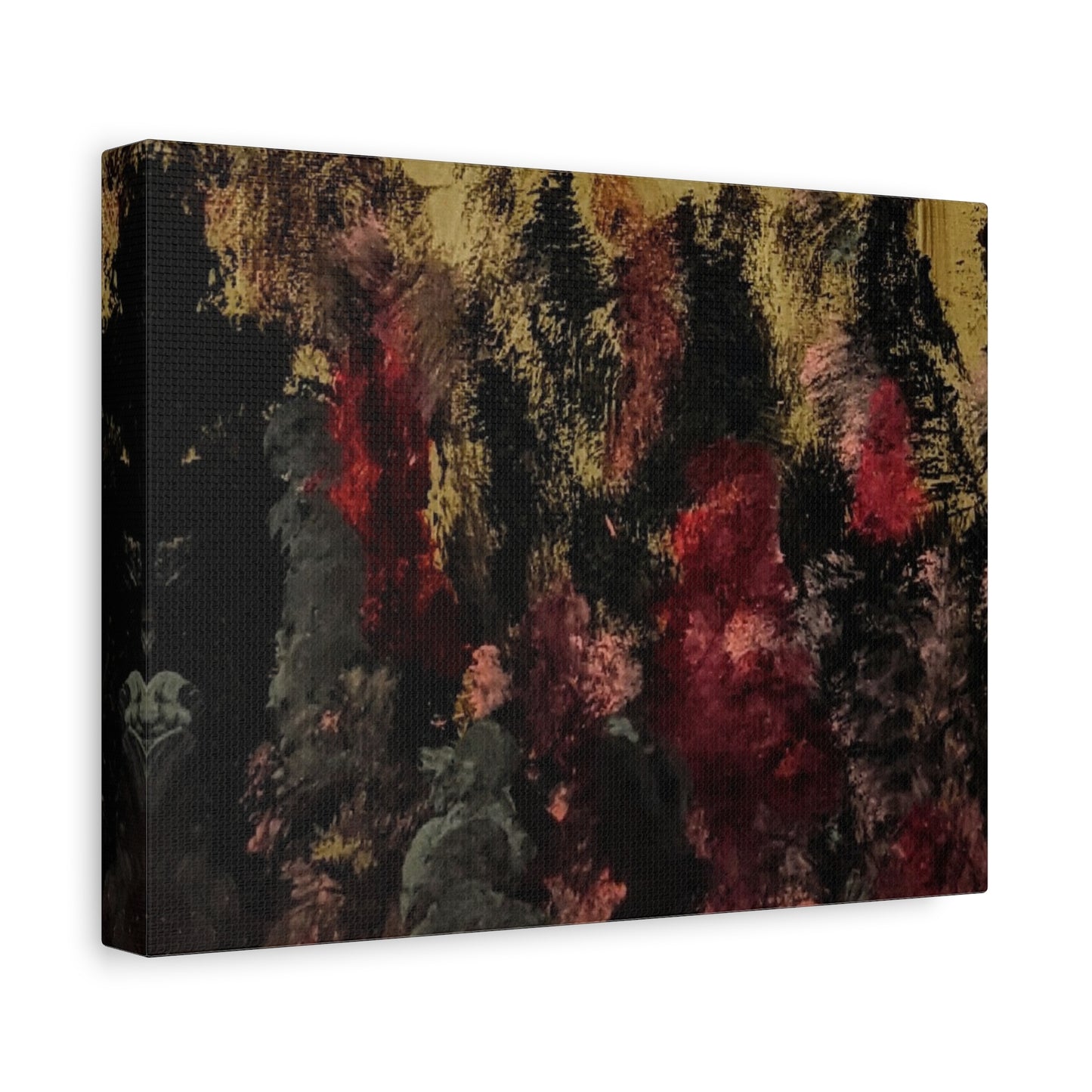 Autumn Forest Nightscape Matte Canvas Print — Stretched 1.25"