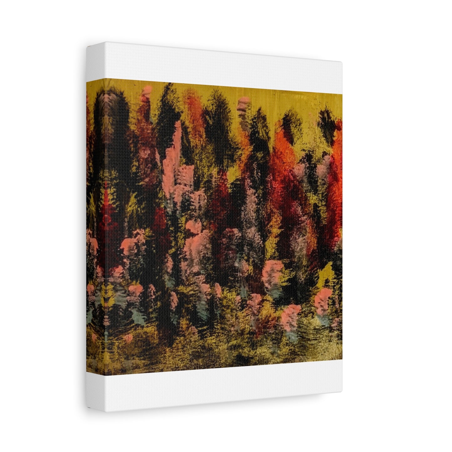 Autumn Forest Abstract — Matte Stretched Canvas