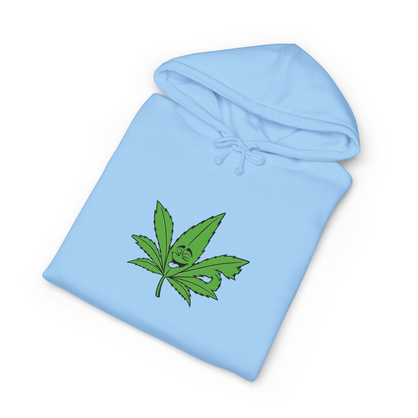 Cannabis Leaf Hoodie — Green Marijuana Leaf Graphic Pullover