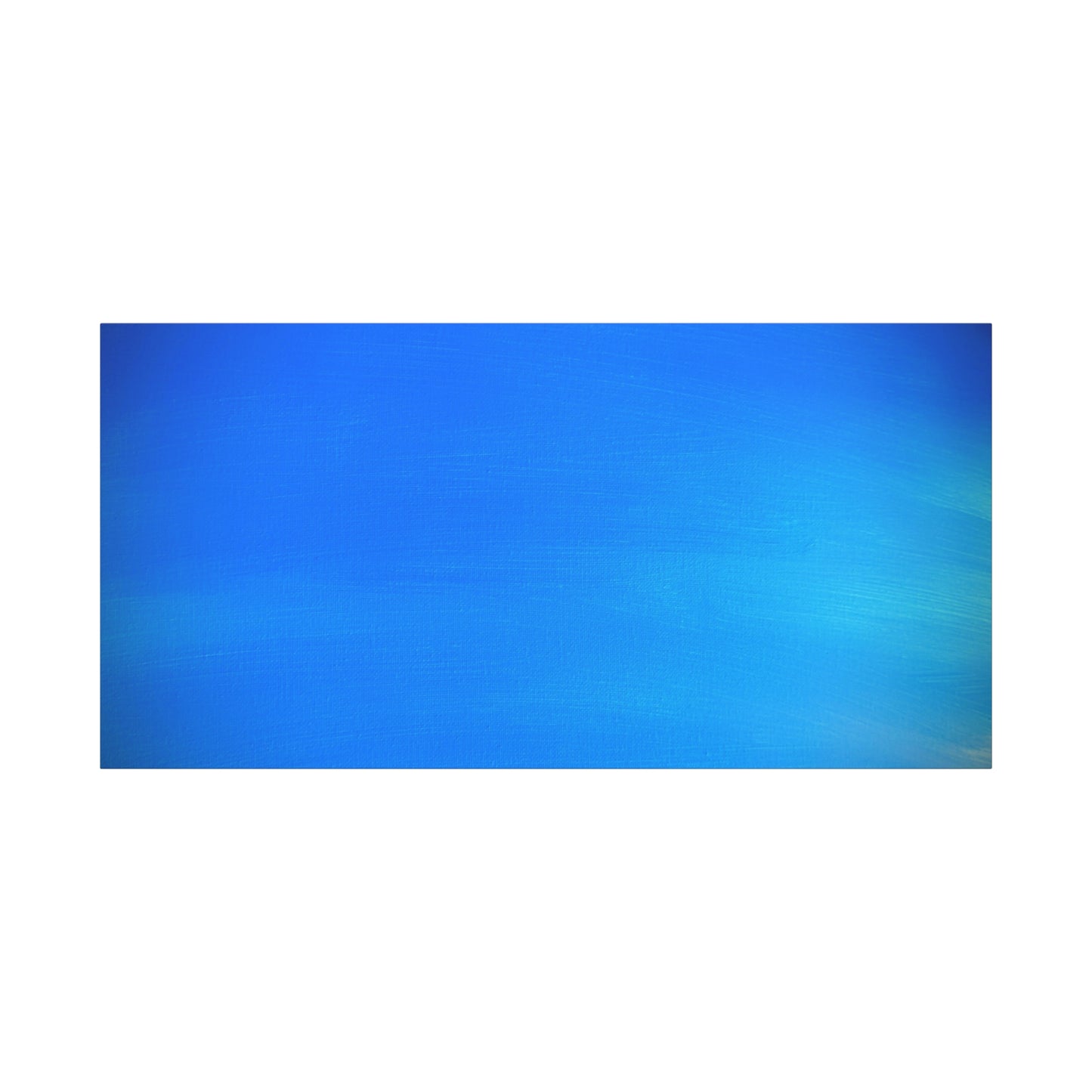 Blue Burst - Gradient Matte Canvas Print — Abstract Ocean Wall Art, Stretched 1.25"