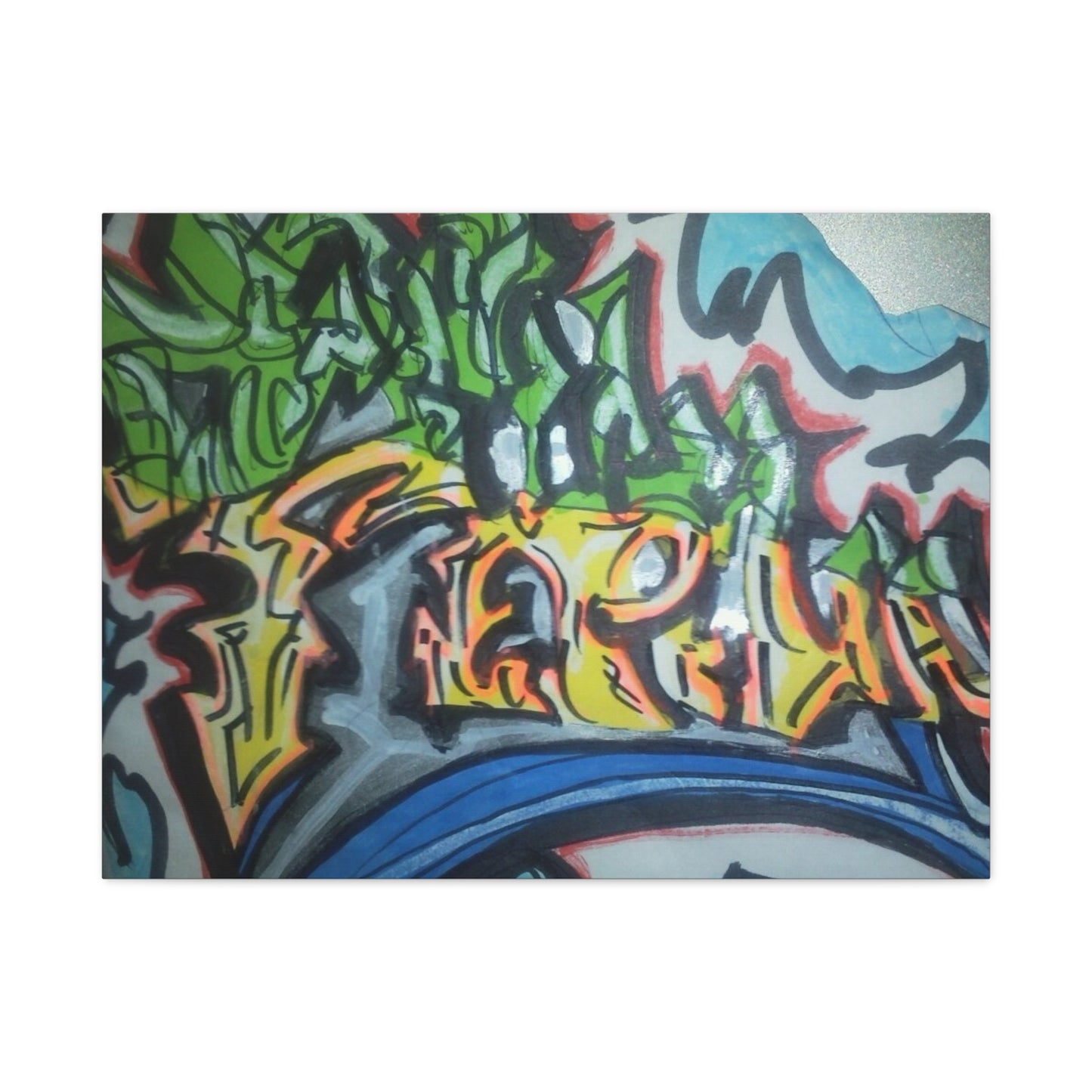 Graffiti Street Art Canvas Print — Urban Colorful Wall Decor