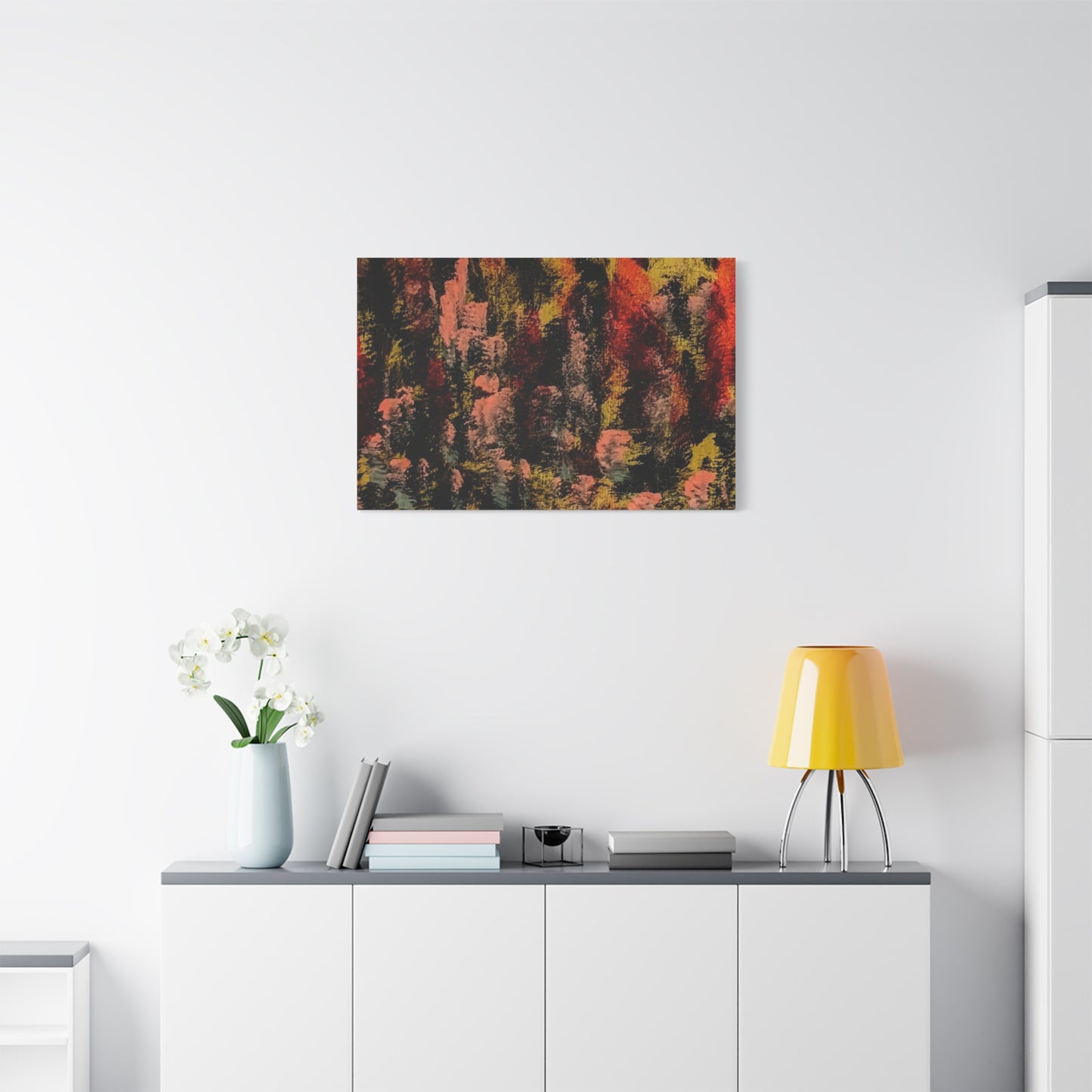 Autumn Forest Abstract — Matte Stretched Canvas