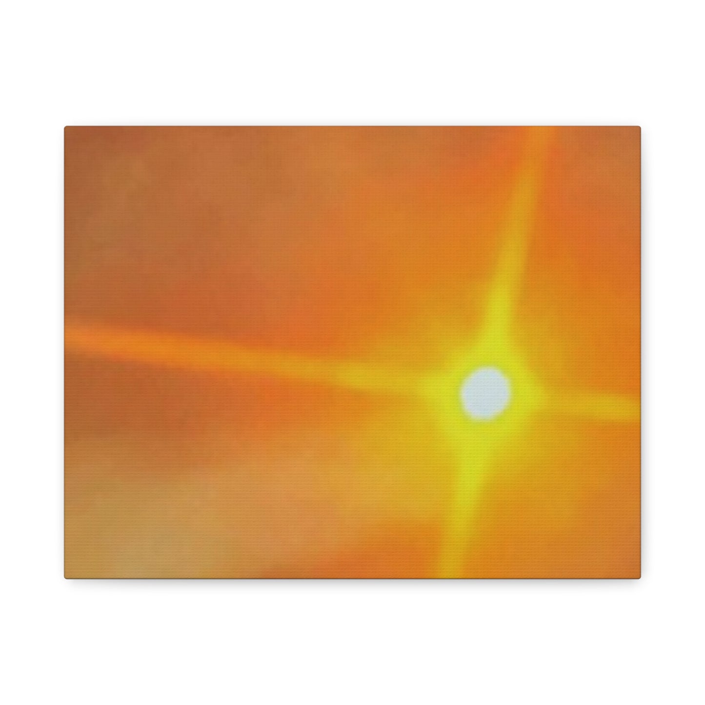 Sunburst Sunset Canvas Print — Warm Abstract Wall Art