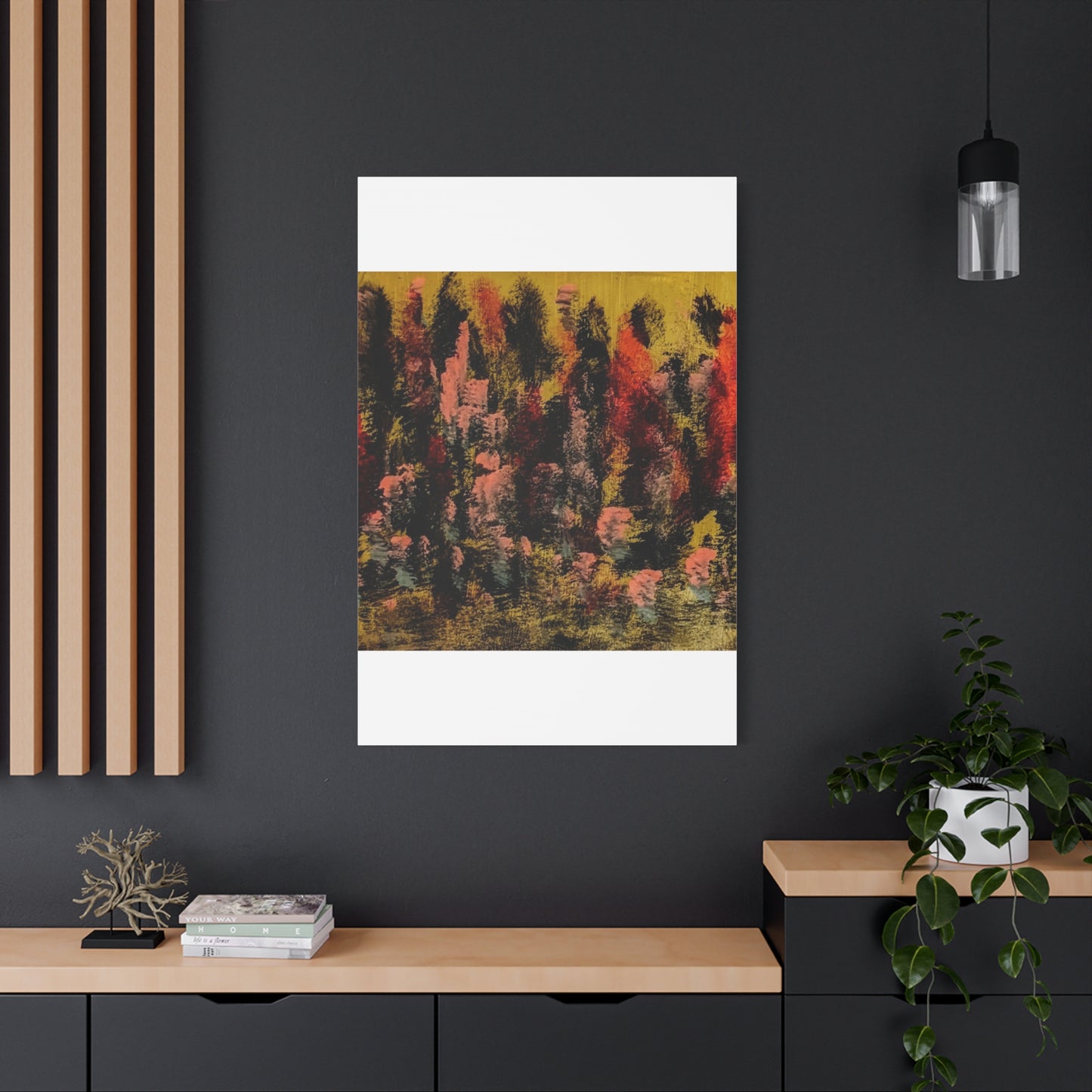Autumn Forest Abstract — Matte Stretched Canvas