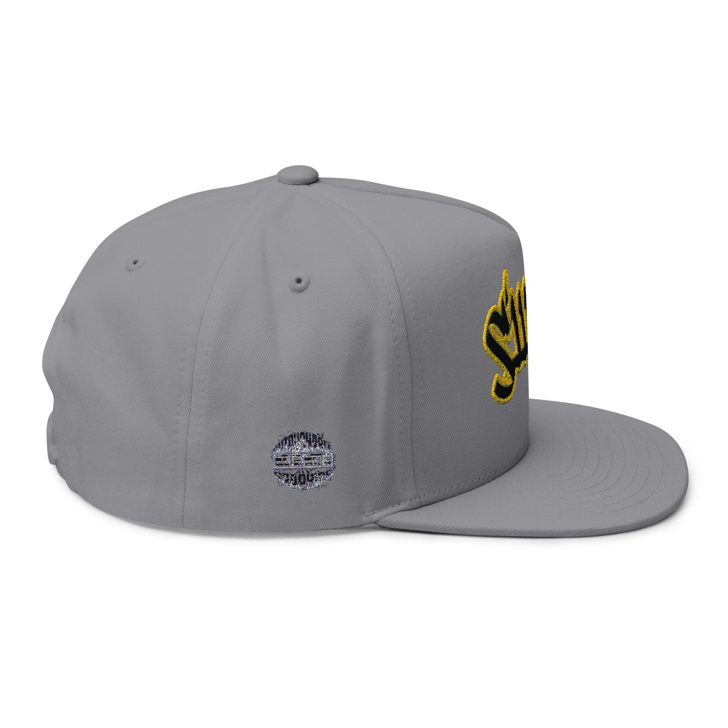 triple_siiick - Embroidered Snapback Hat — "siiick" Yellow Outline