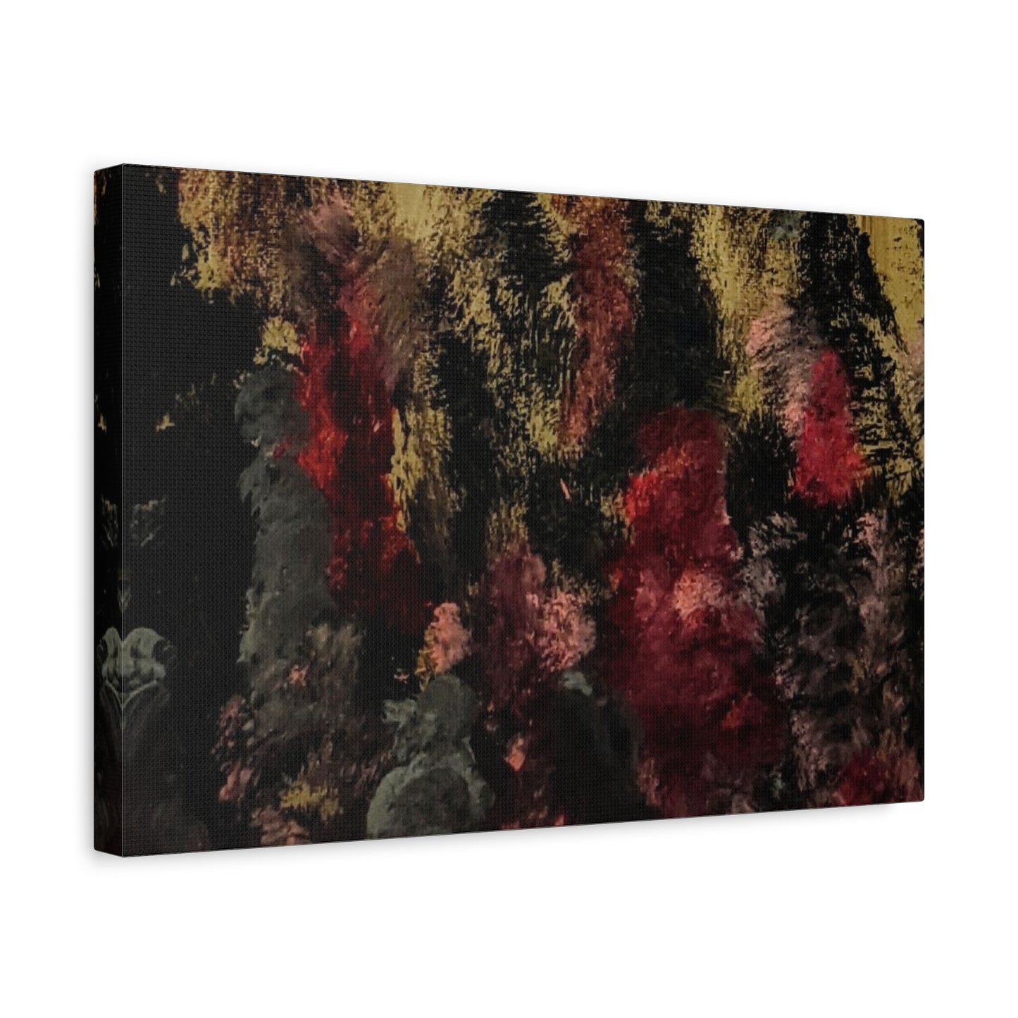 Autumn Forest Nightscape Matte Canvas Print — Stretched 1.25"