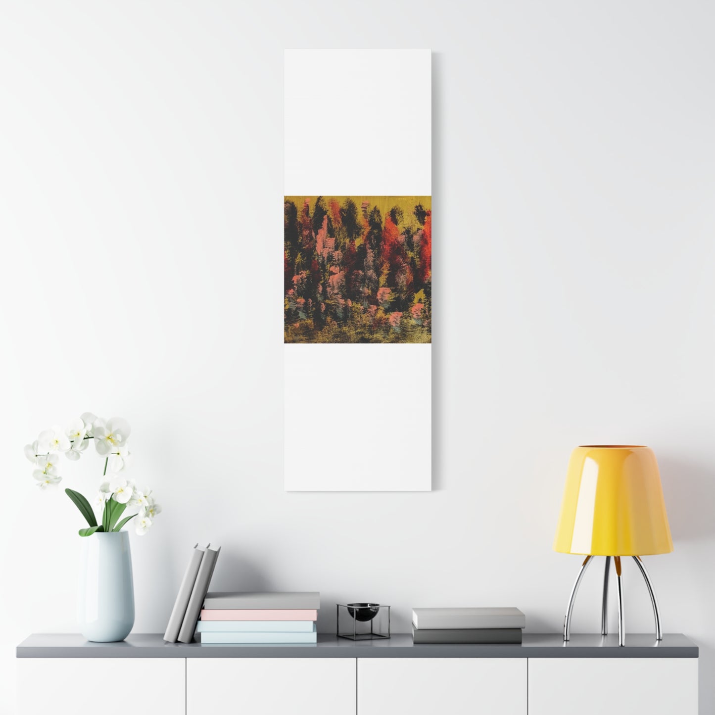 Autumn Forest Abstract — Matte Stretched Canvas