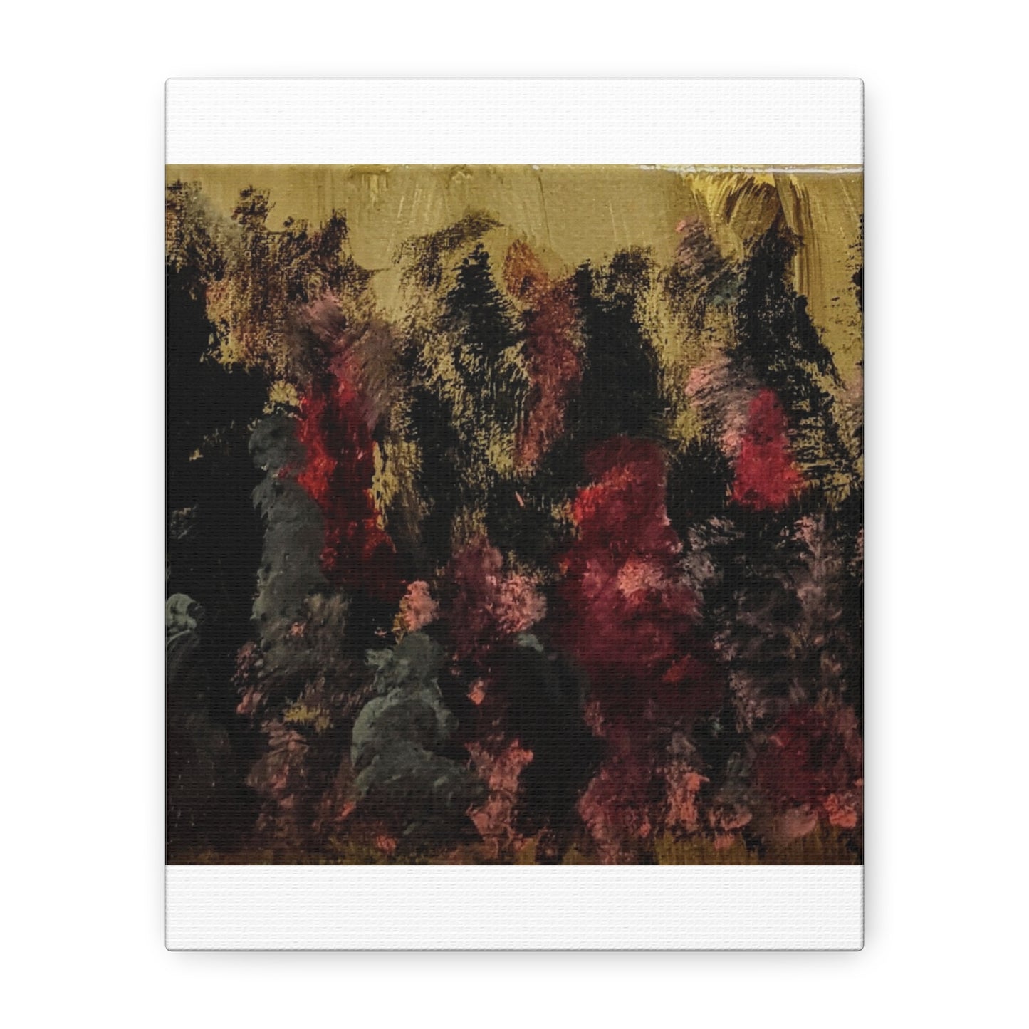 Autumn Forest Nightscape Matte Canvas Print — Stretched 1.25"