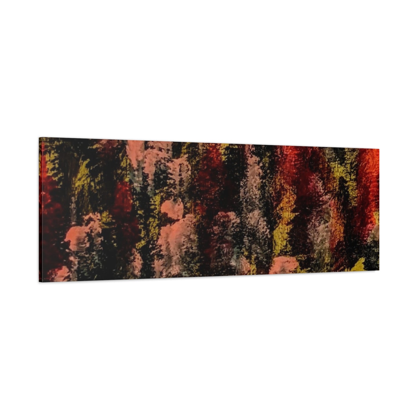 Autumn Forest Abstract — Matte Stretched Canvas