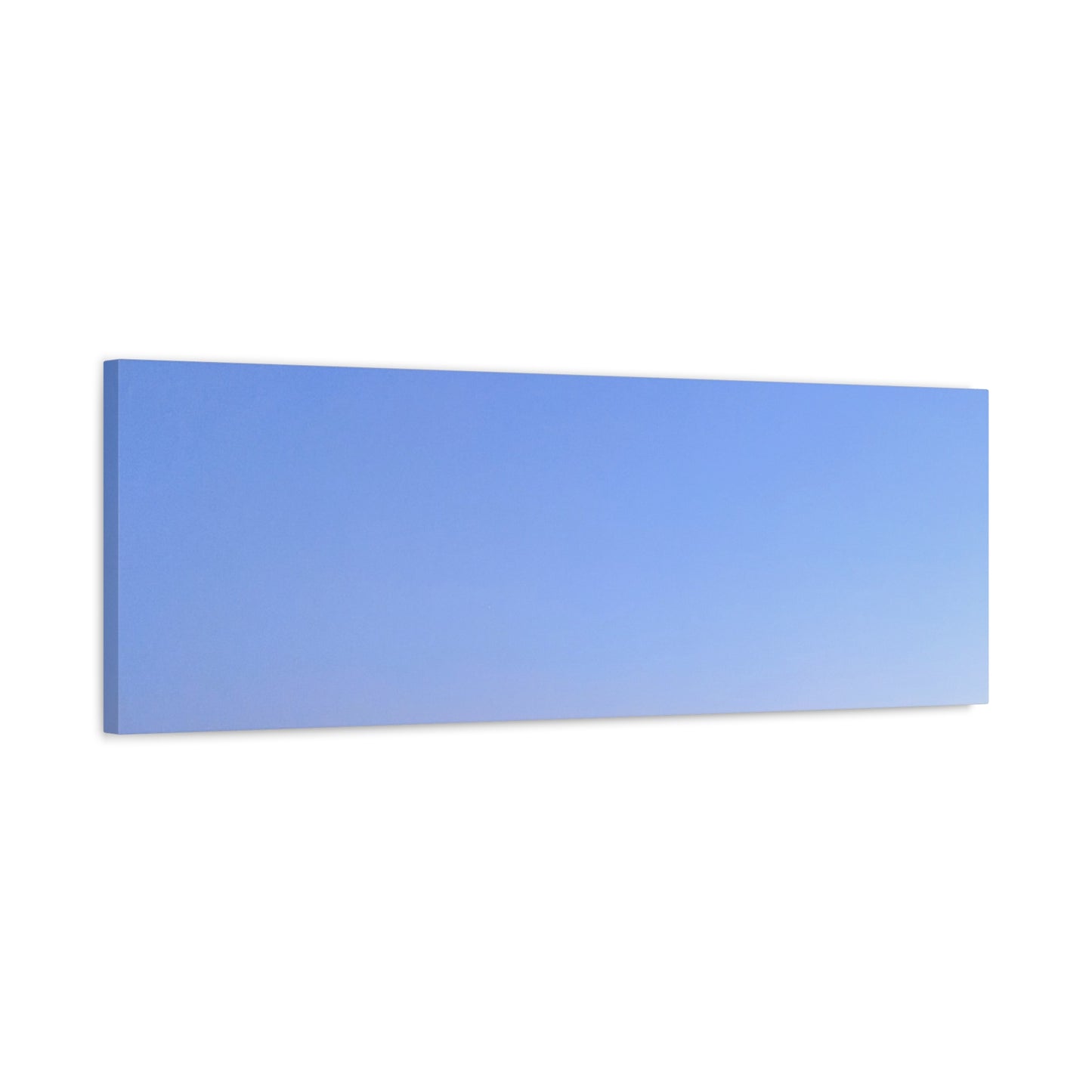 Serene Blue Horizon Matte Canvas Print — Stretched Wall Art