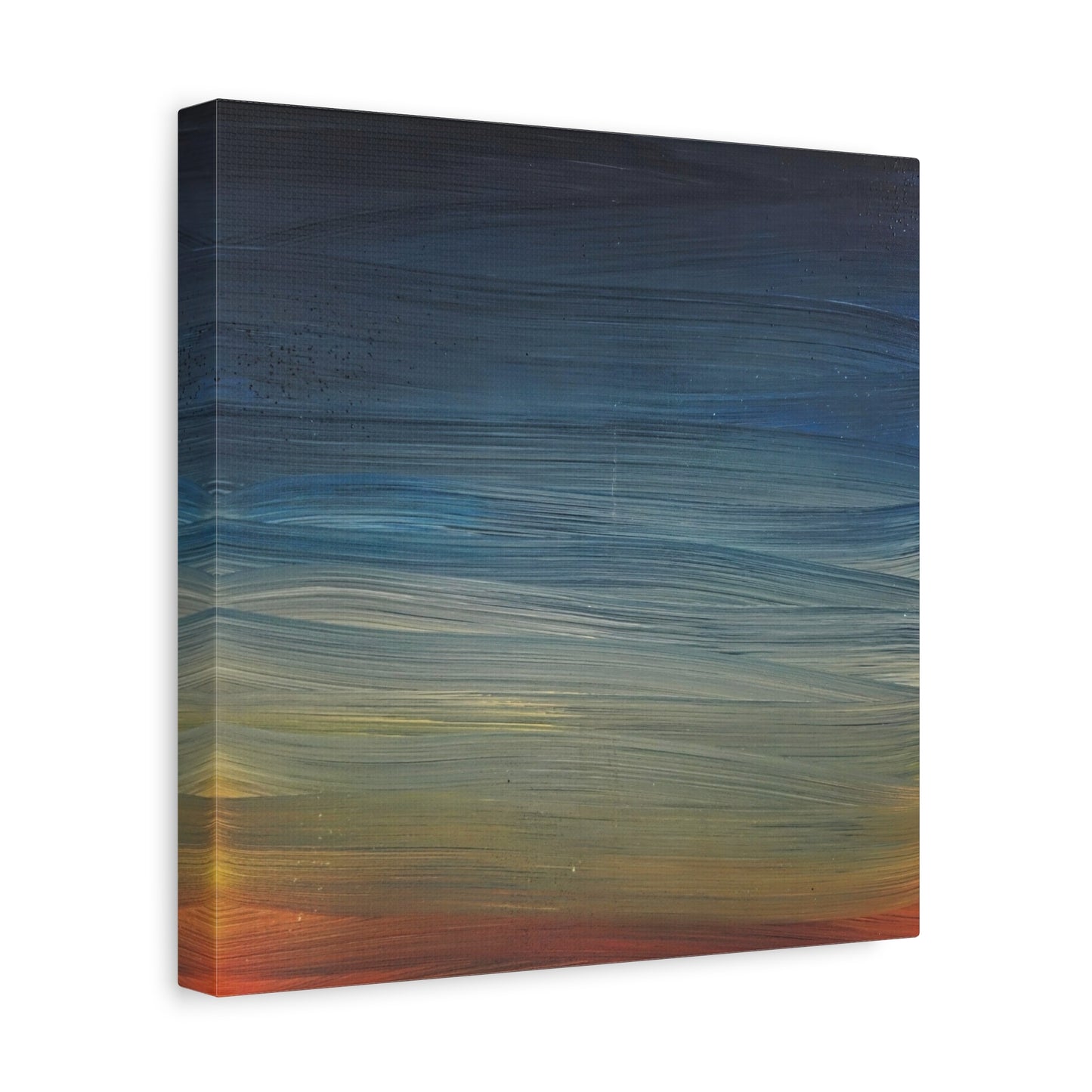 Abstract Coastal Sunset Canvas Print — Matte Stretched Wall Art