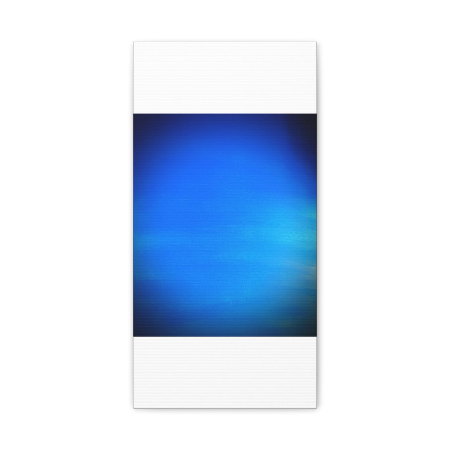 Blue Burst - Gradient Matte Canvas Print — Abstract Ocean Wall Art, Stretched 1.25"