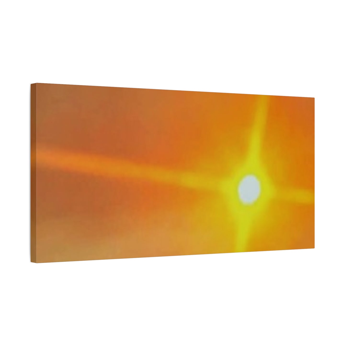 Sunburst Sunset Canvas Print — Warm Abstract Wall Art