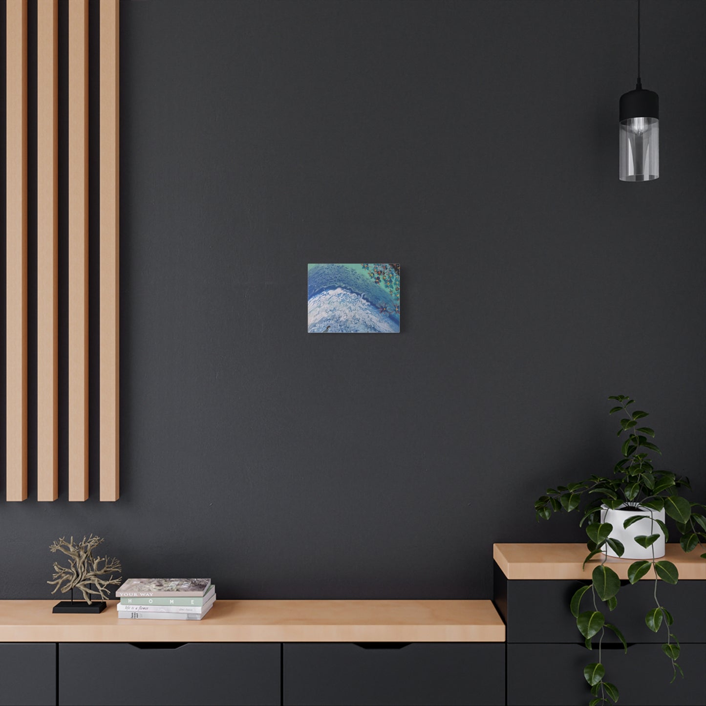 floetrol&flowers - Abstract Matte Canvas Print — Floral Accents Stretched Wall Art